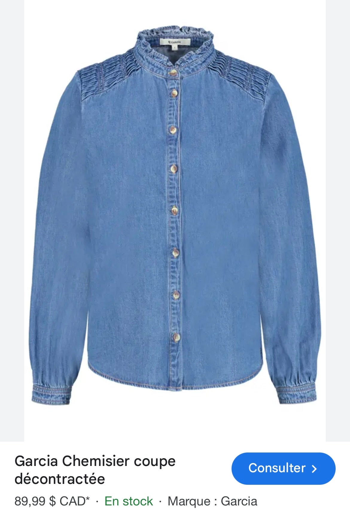 Chemise en denim (Small)