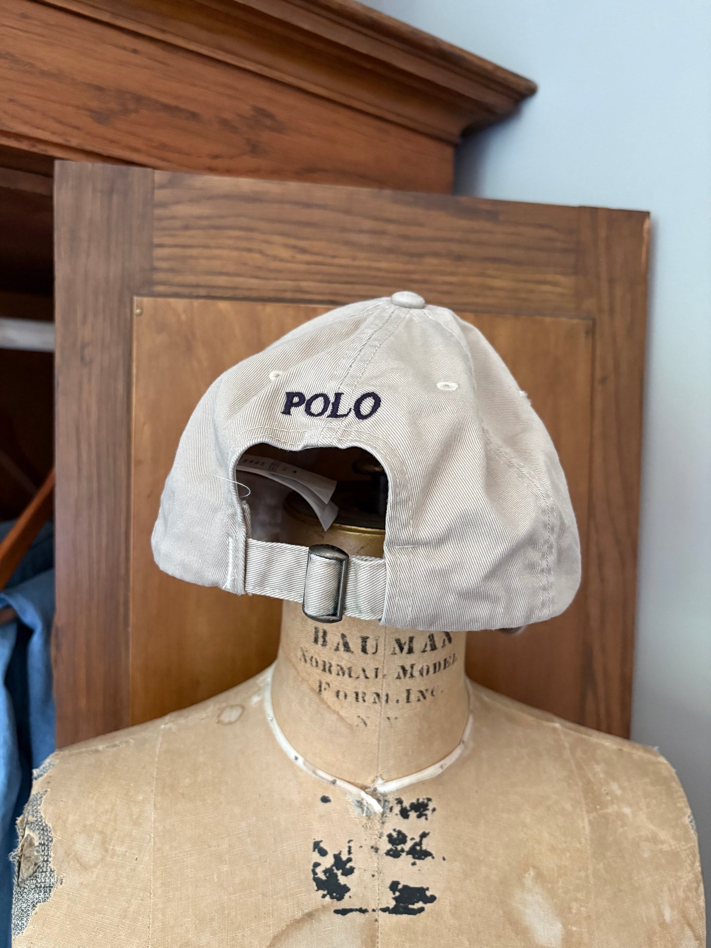 Casquette beige Ralph Lauren