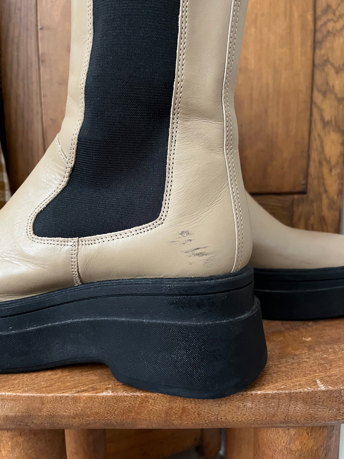 Bottes beige Vagabond (Pointure 6.5)