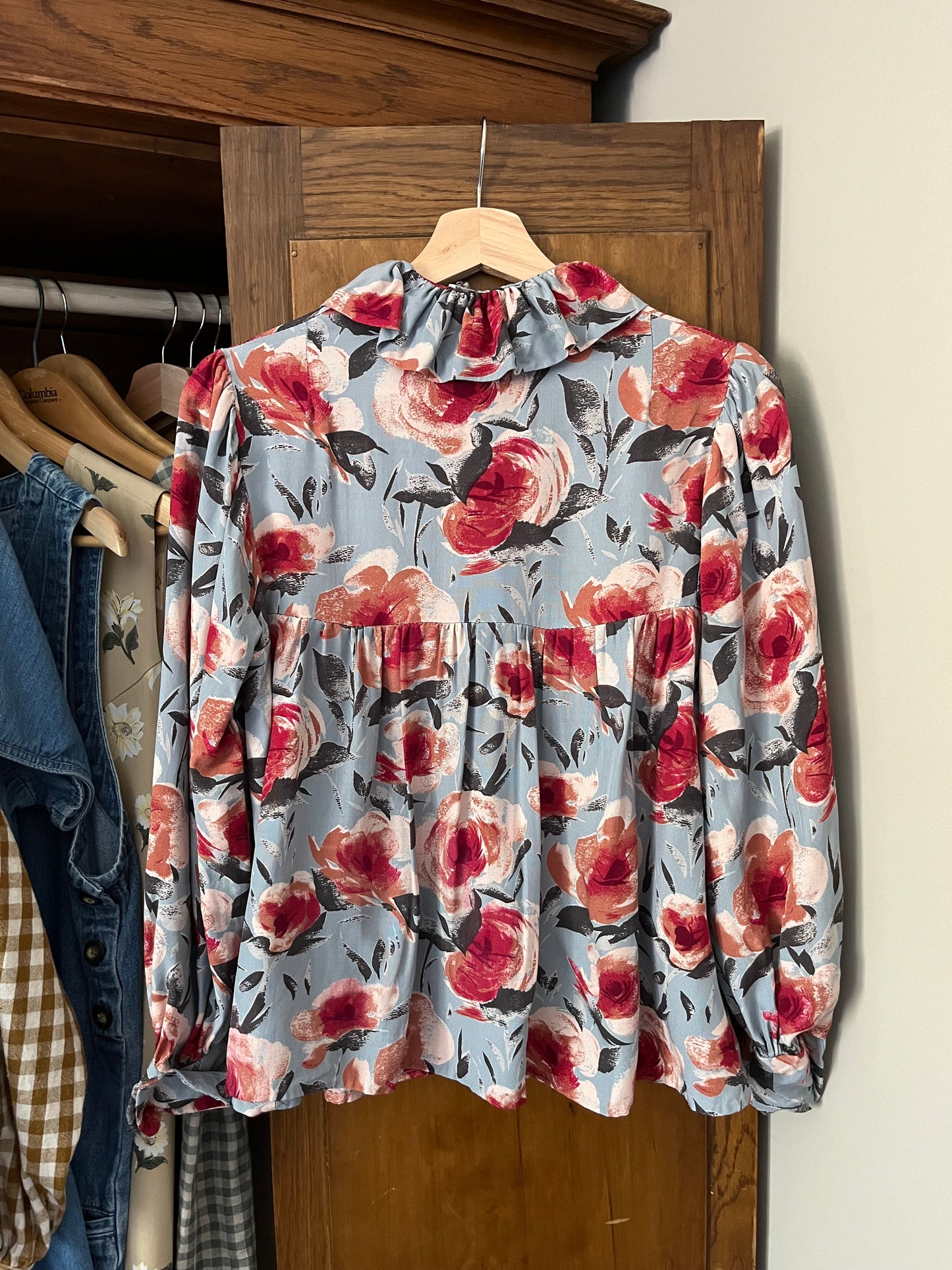 Chemise fleurie vintage (Xsmall)