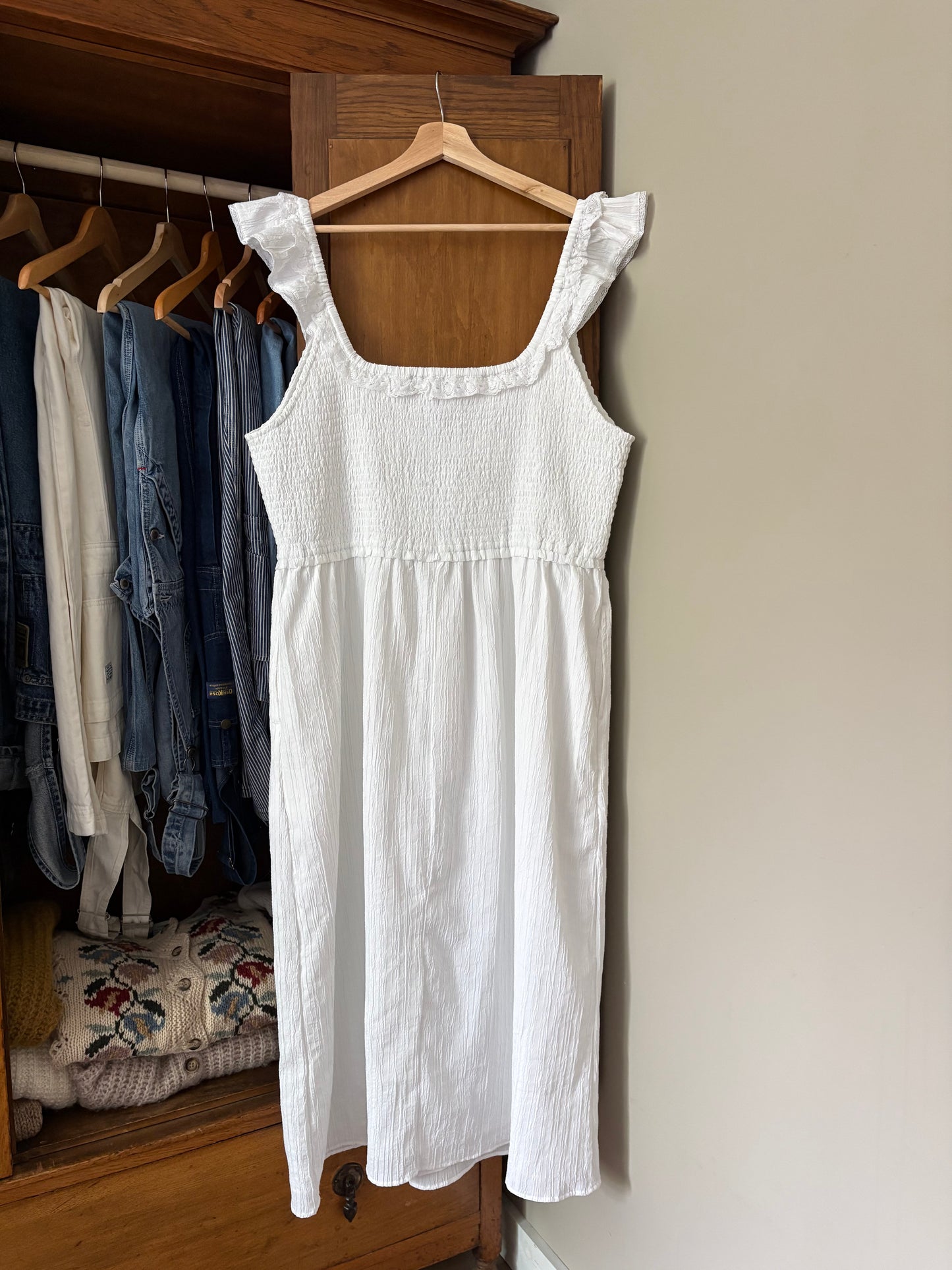 Robe longue blanche American Eagle (Xxlarge)