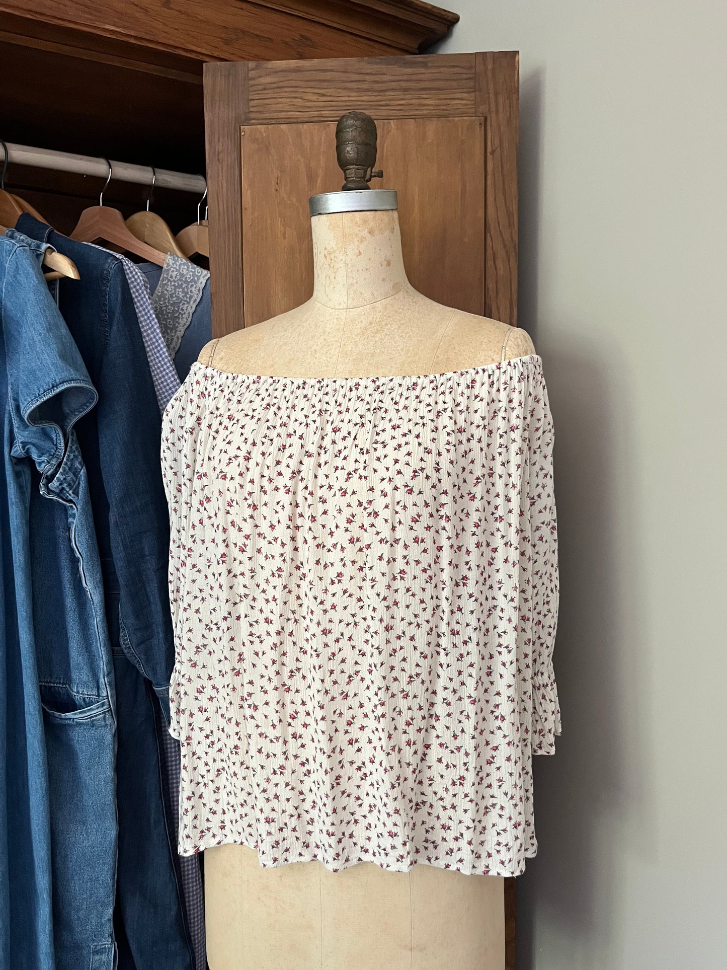 Haut off the shoulder fleuri Ralph Lauren (Médium)