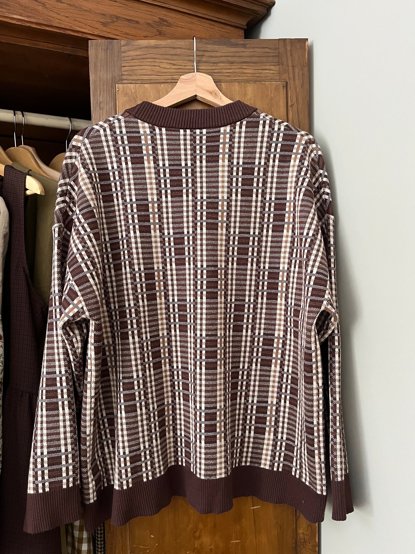 Cardigan à carreaux Icône (Médium)