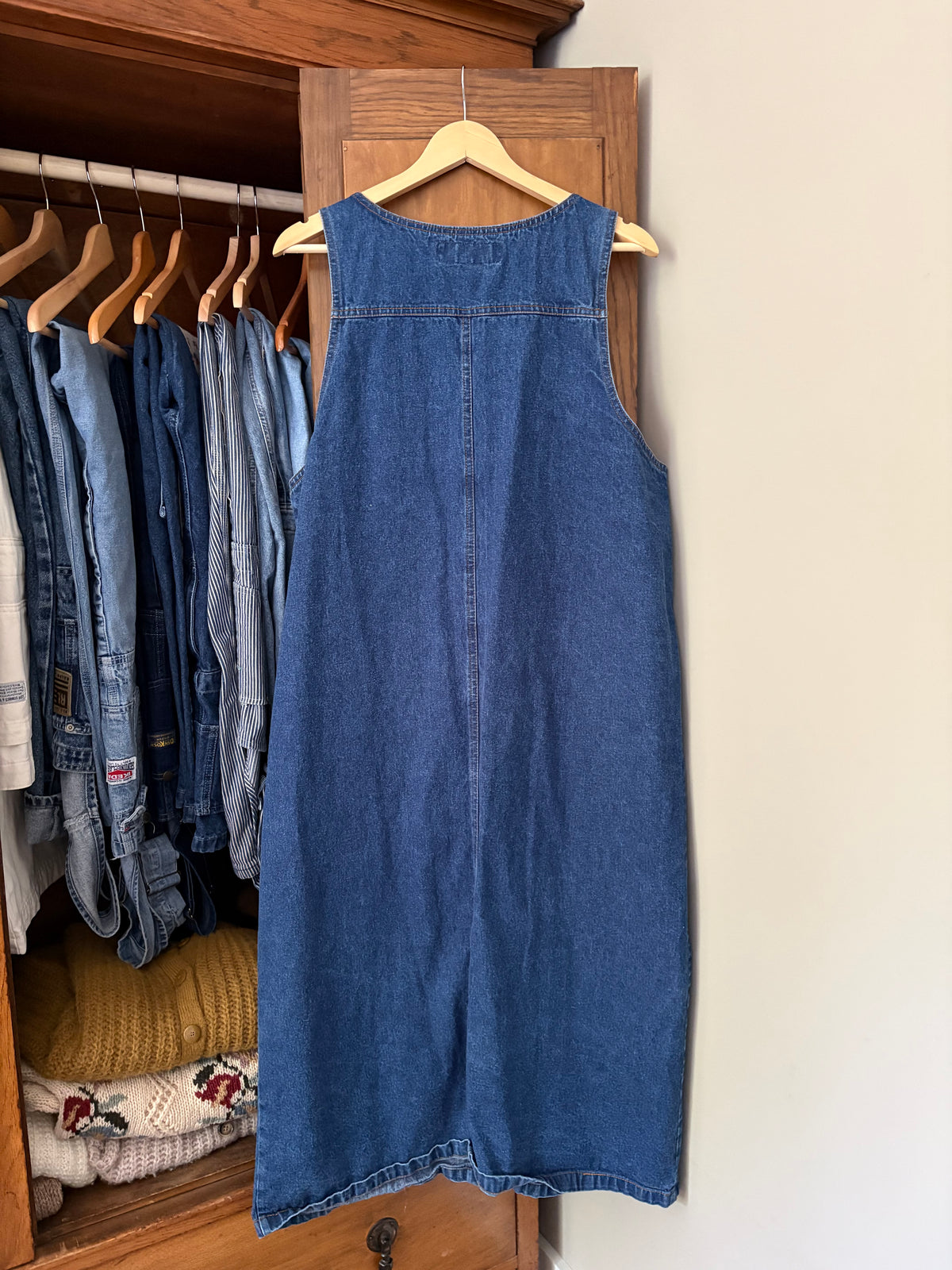 Robe salopette vintage en denim (Xxlarge)