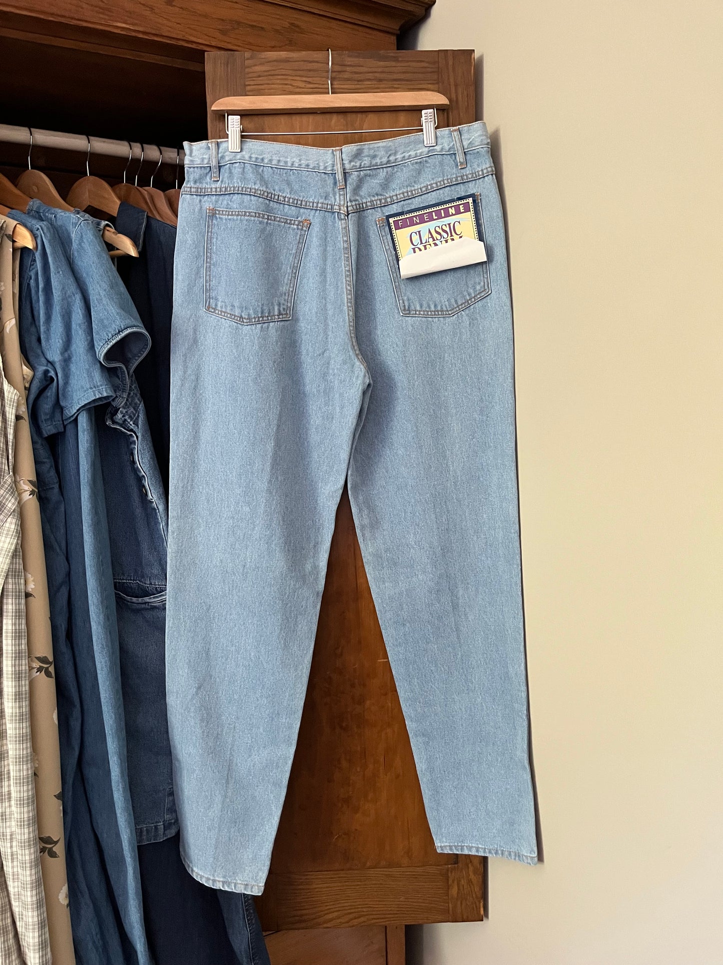 Jeans denim pâle vintage (Xlarge)