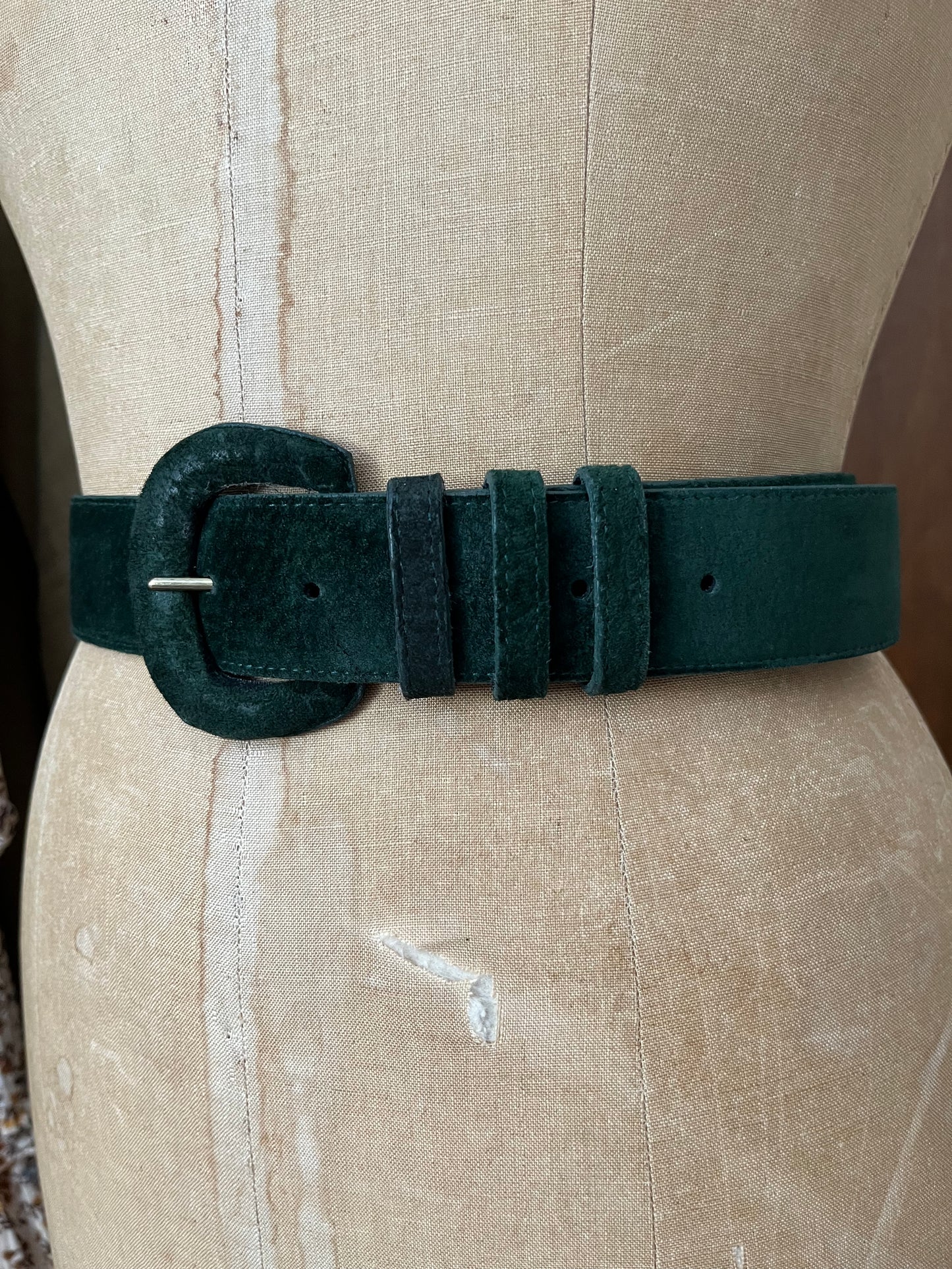 Ceinture verte forêt vintage (XS/S)
