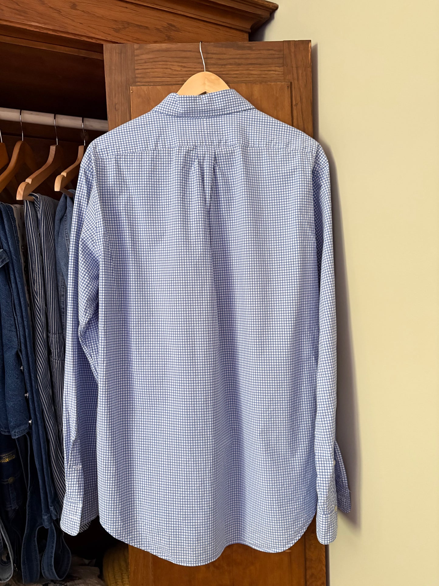 Chemise vichy bleu Ralph Lauren (Xlarge)