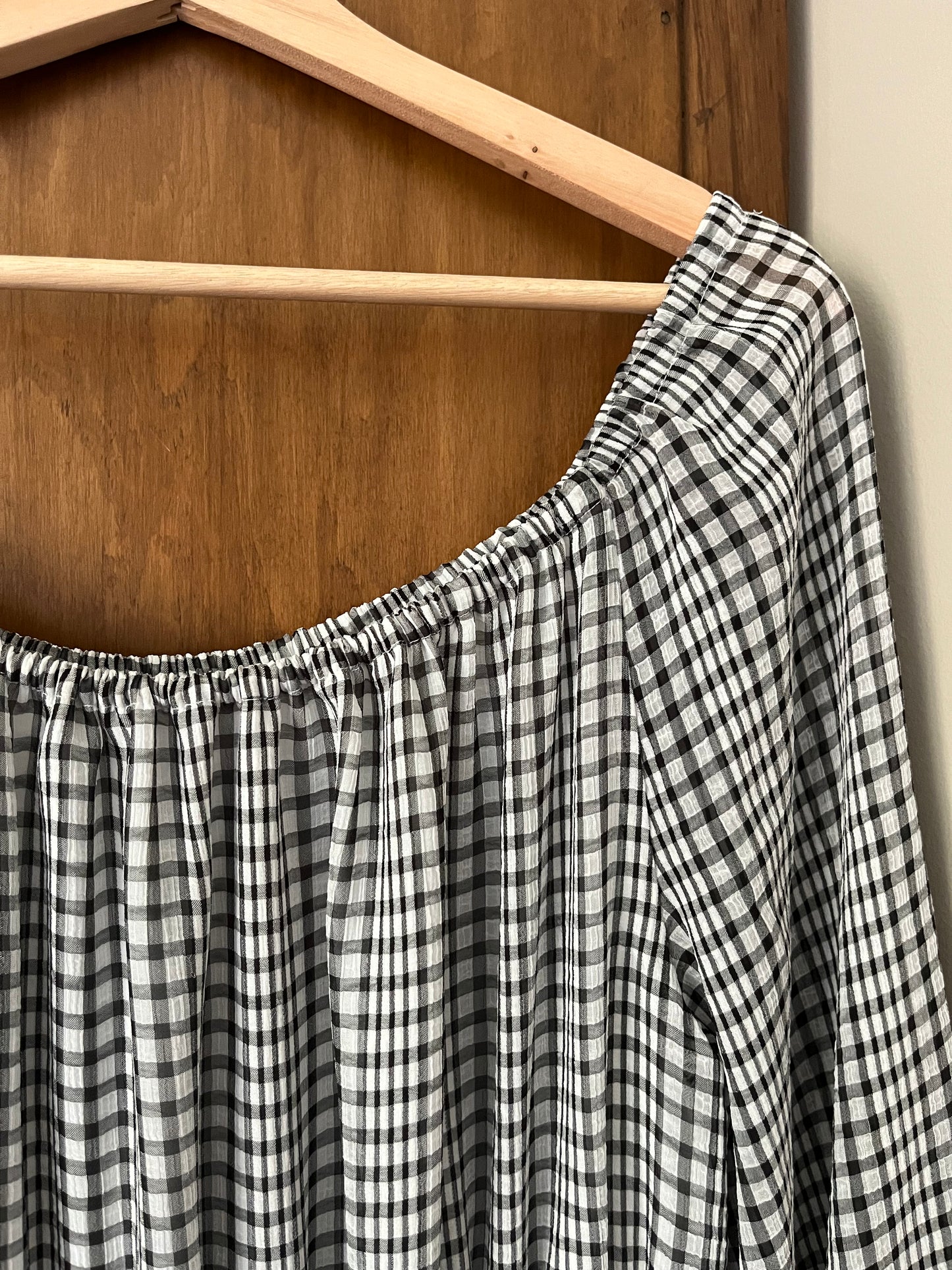 Robe longue à carreaux (XXL)