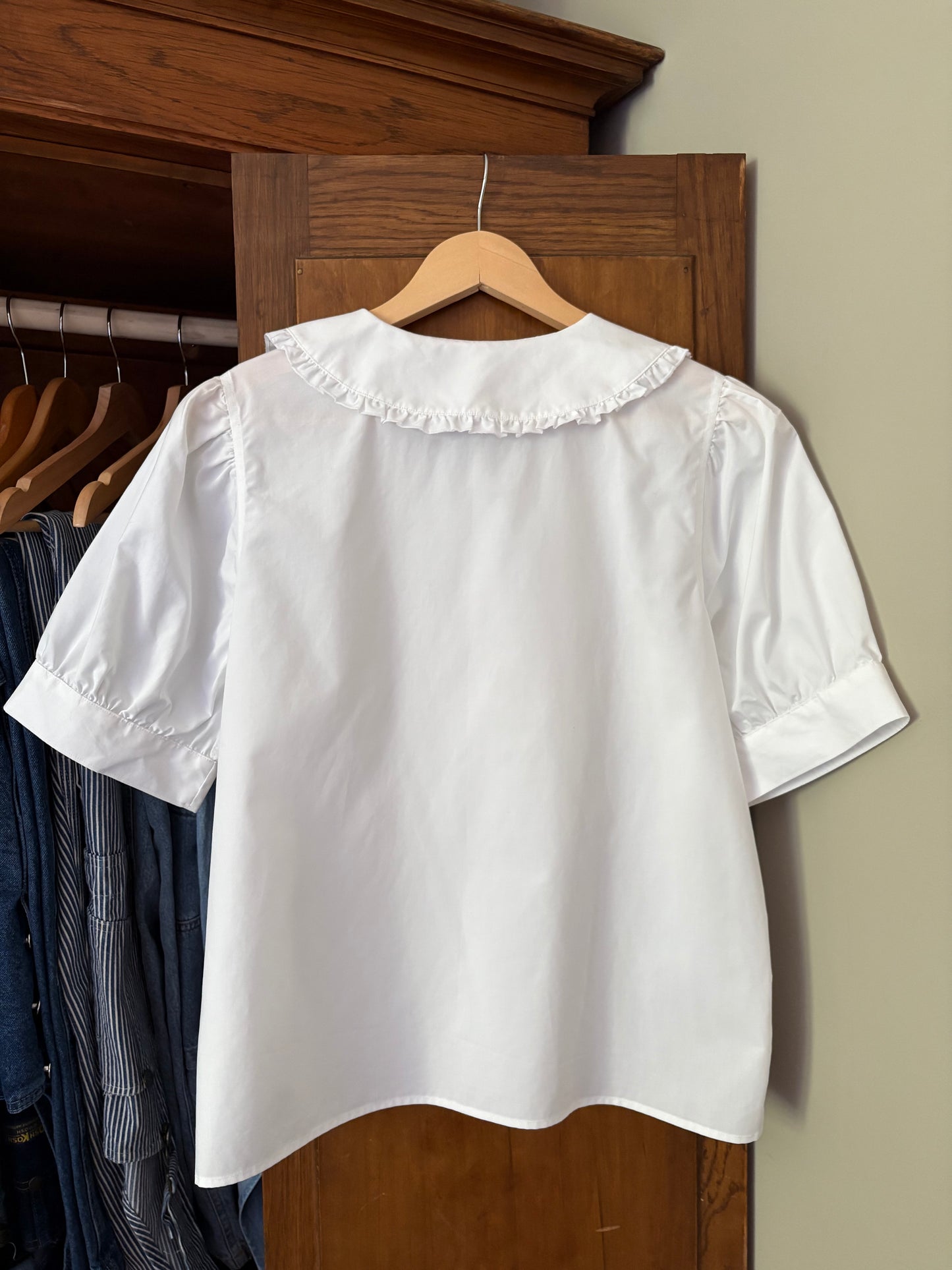 Blouse col claudine Lands’ End (M/L)