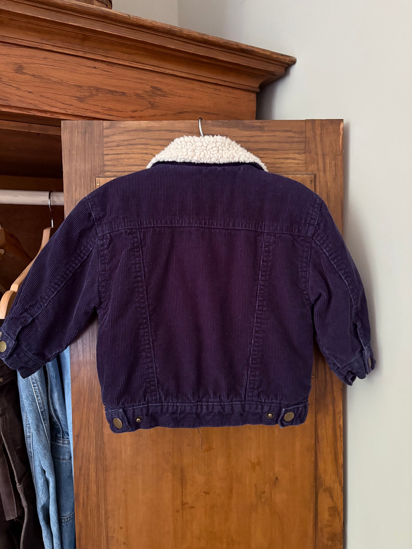 Manteau corduroy et sherpa vintage (12-18 mois)