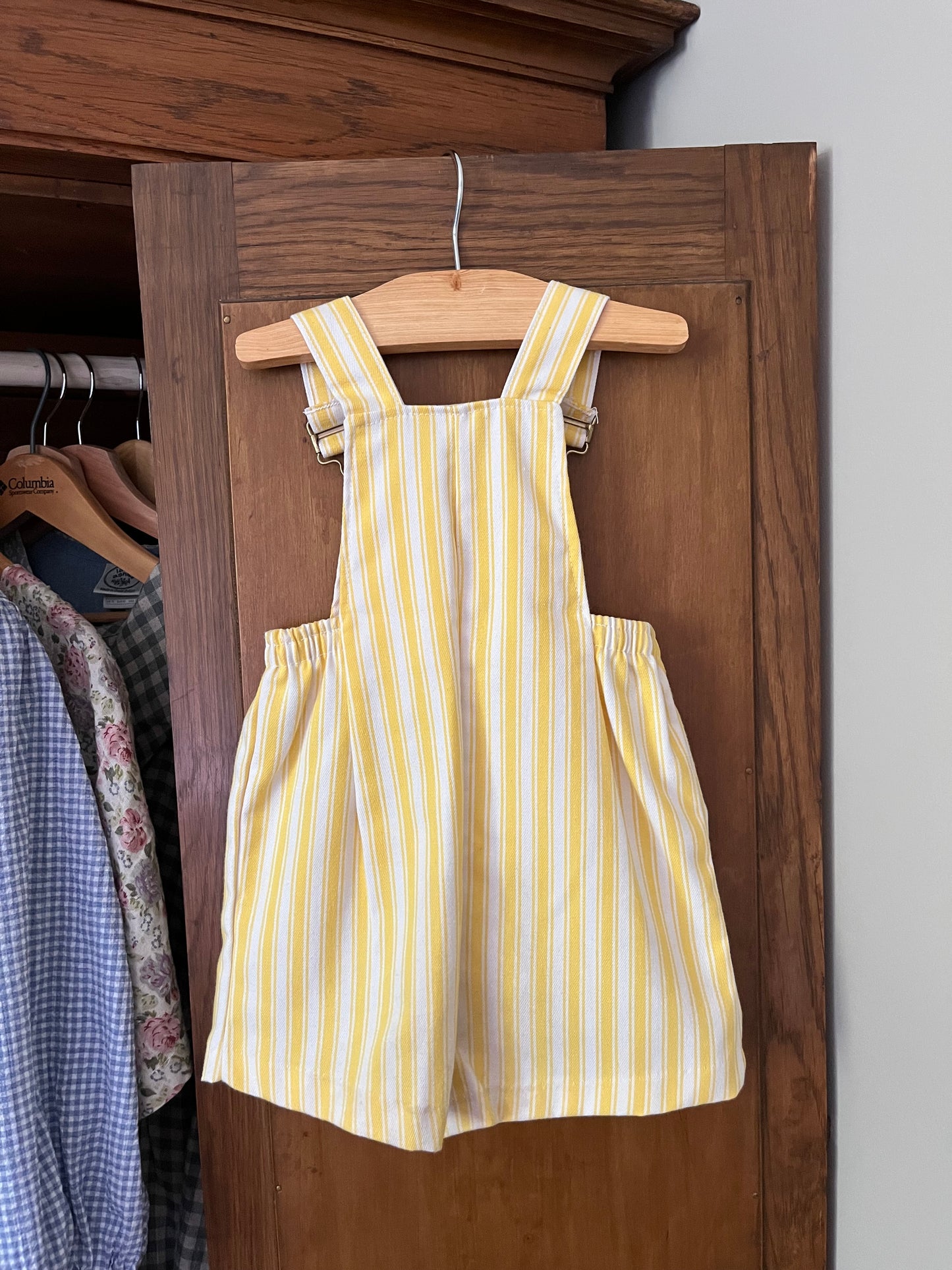 Salopette short lignée vintage (12 mois)