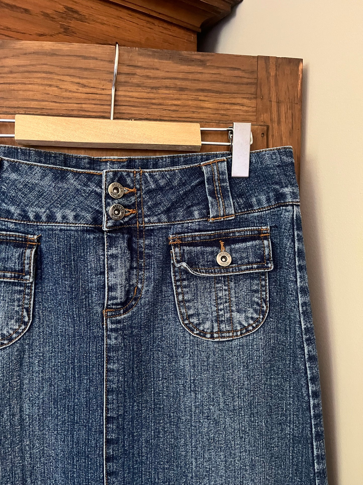 Jupe longue en denim (S/M)