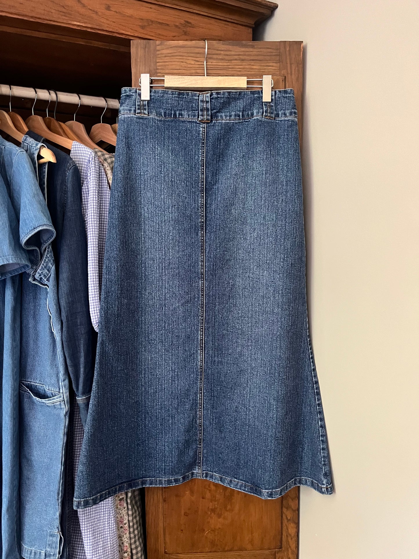 Jupe longue en denim (S/M)
