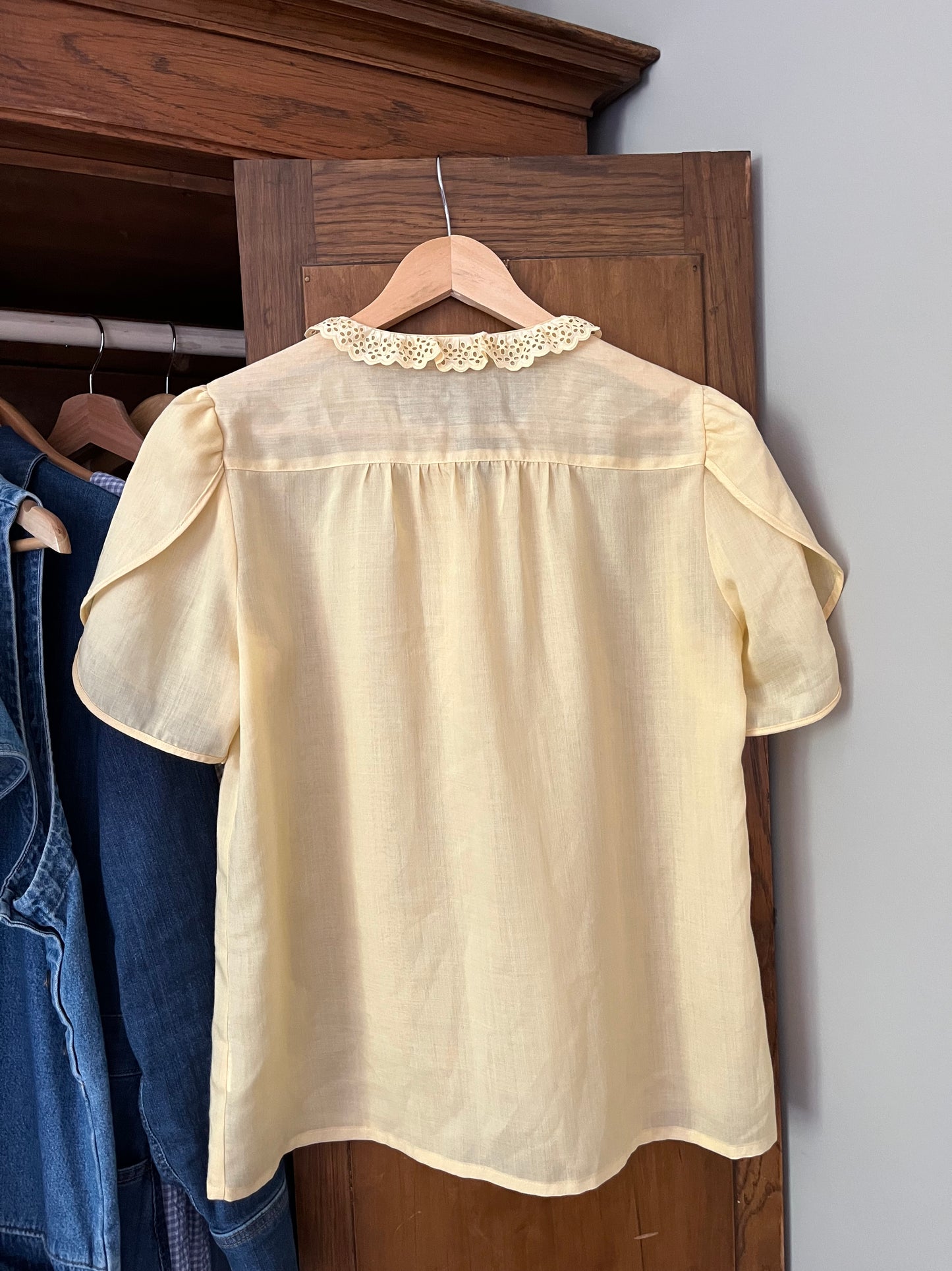 Chemise vintage jaune (S/M)