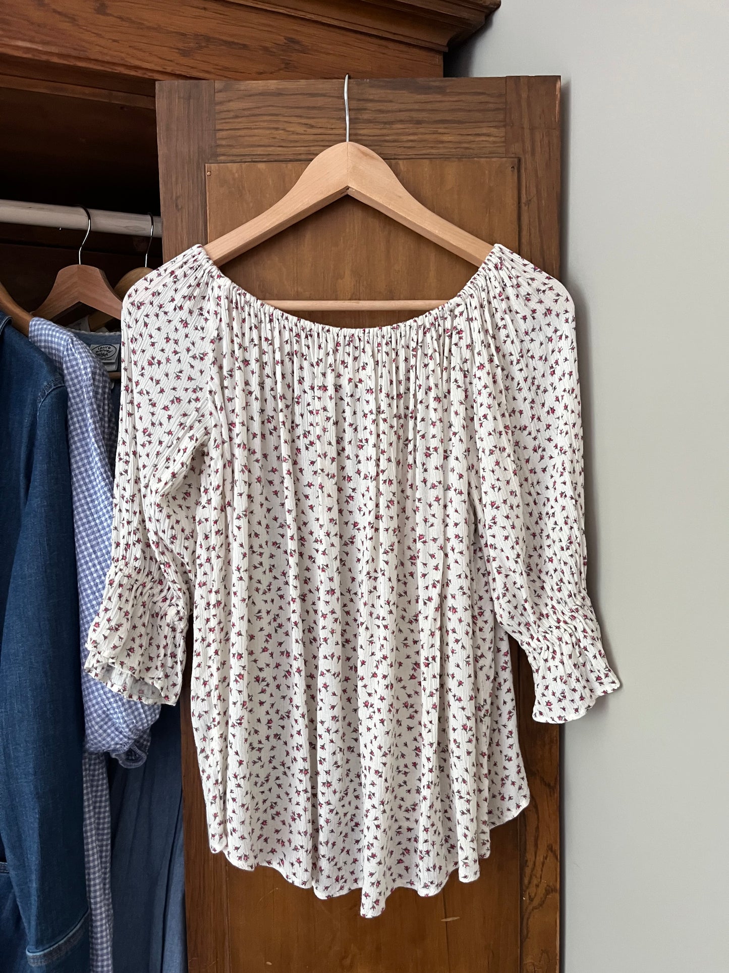 Haut off the shoulder fleuri Ralph Lauren (Médium)