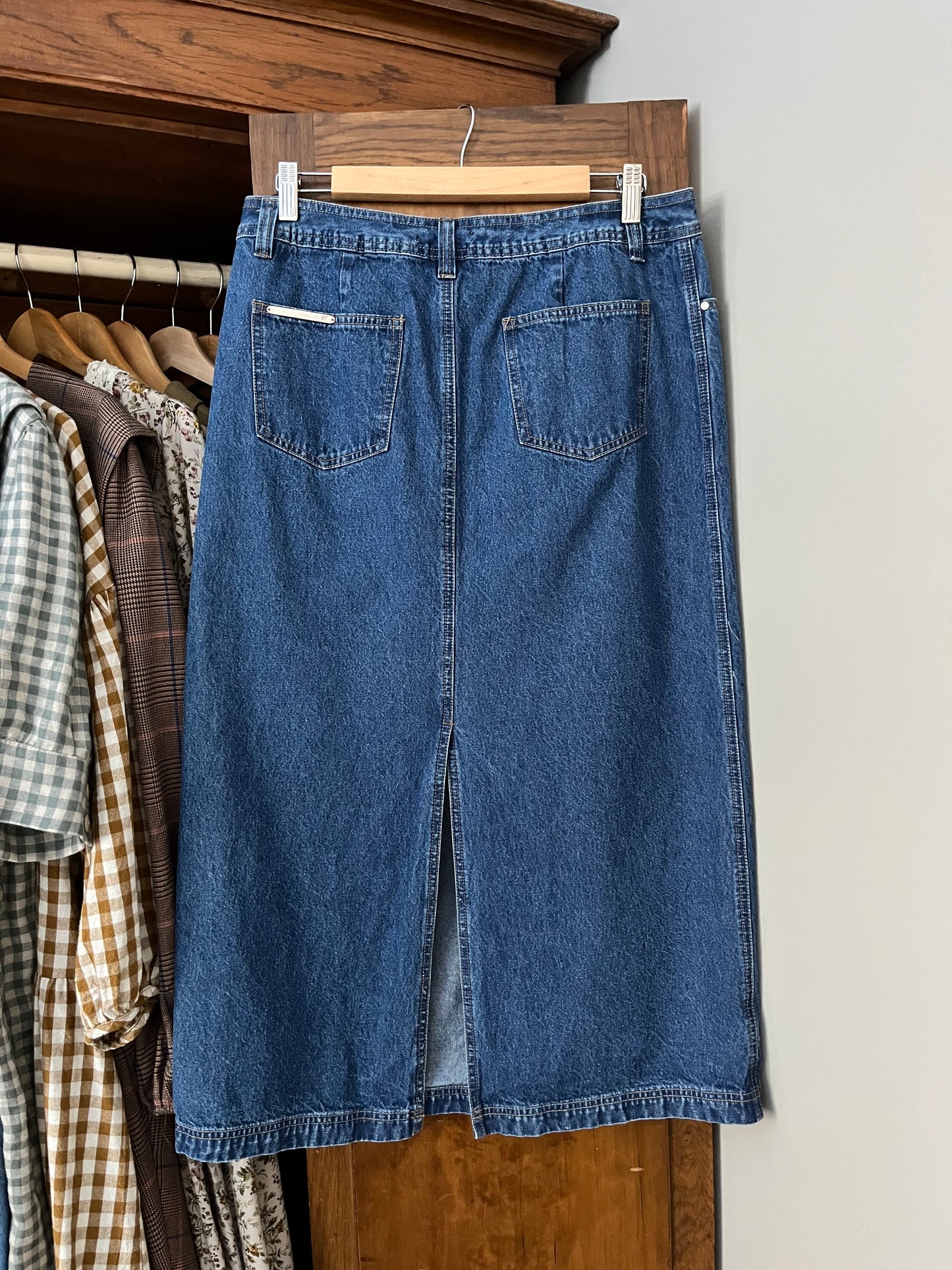 Jupe longue en denim (Large)