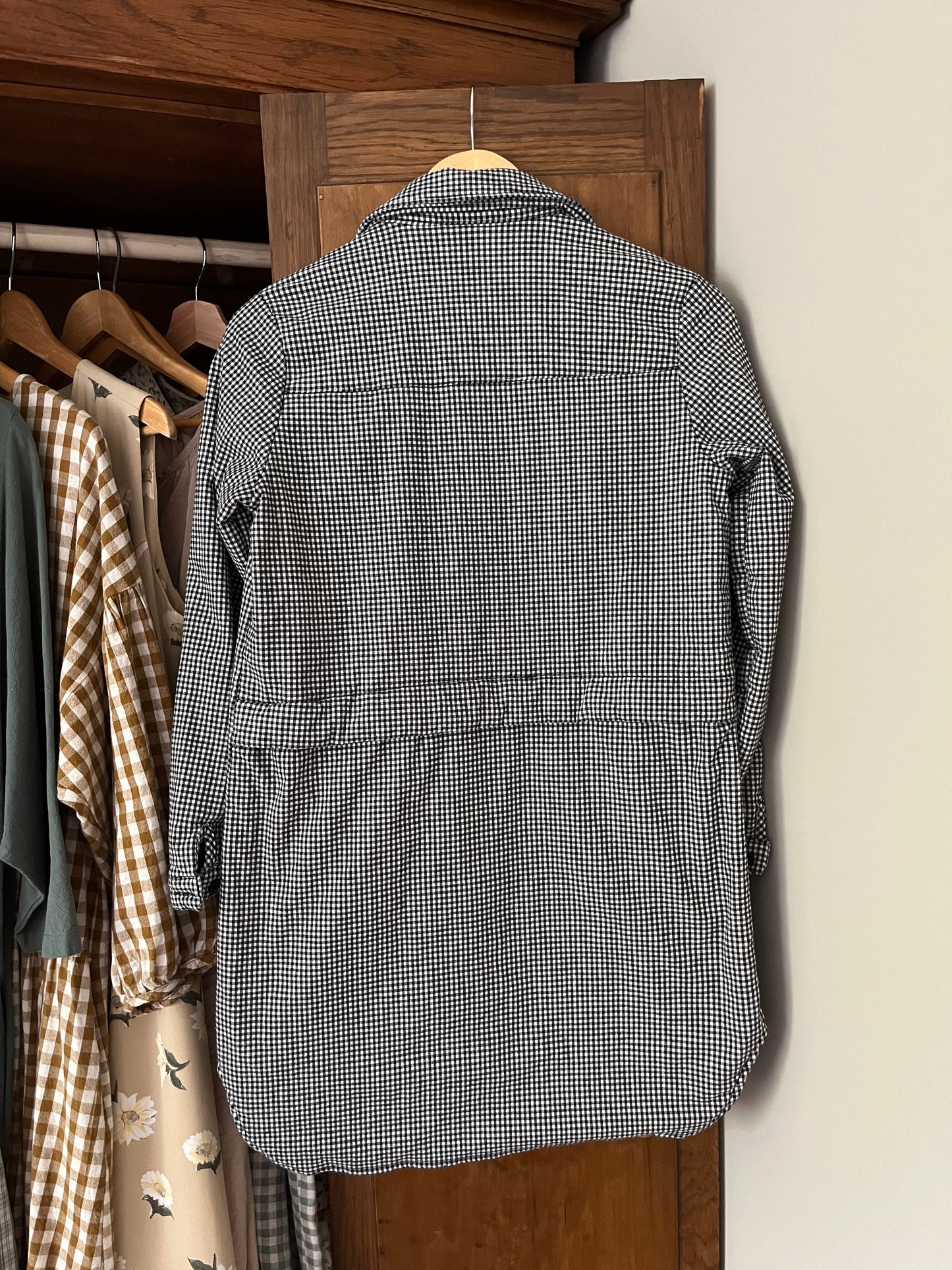 Manteau mi-saison vichy (Xxs/Xs)