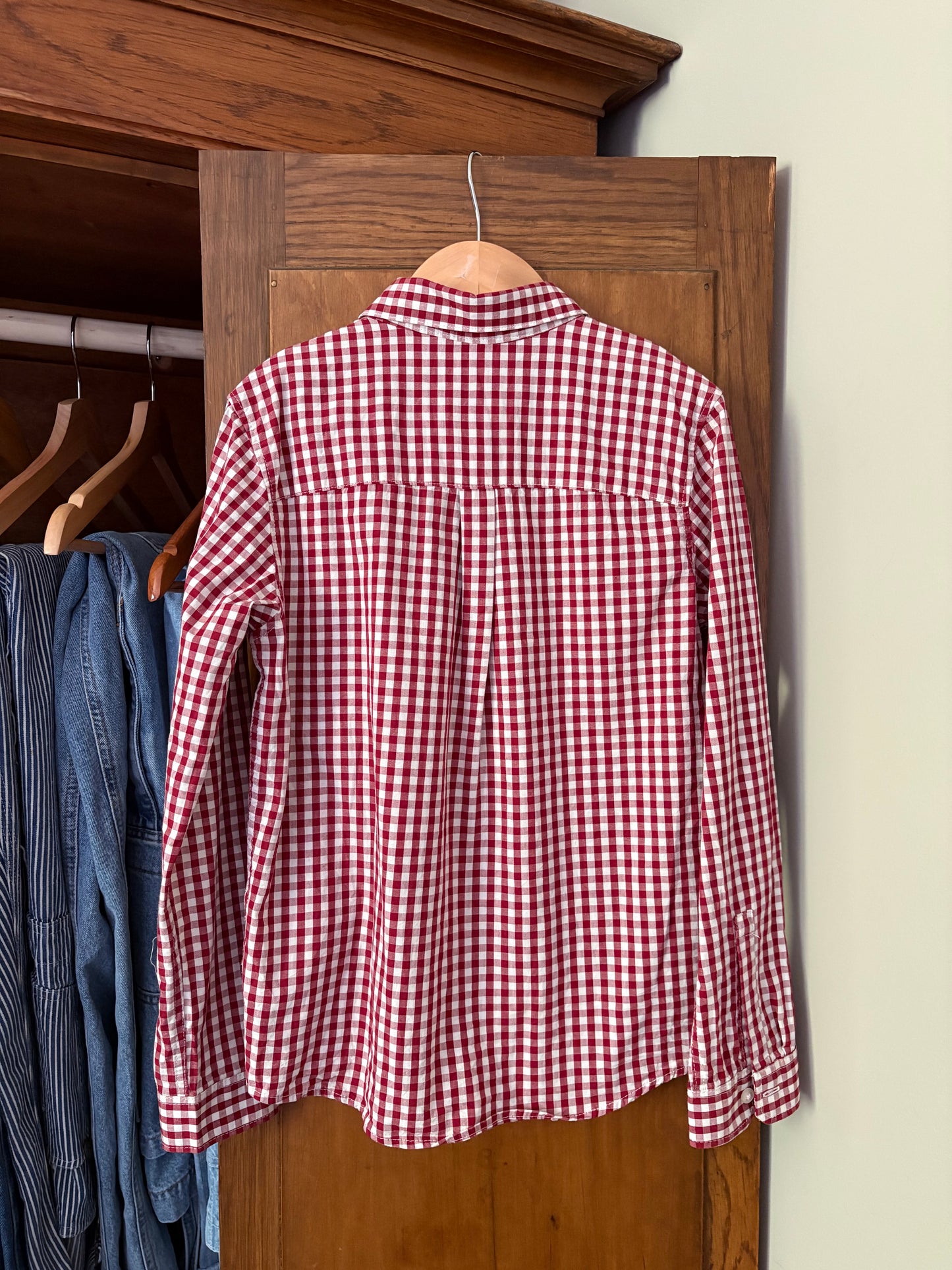 Chemise vichy rouge H&M (8 ans)