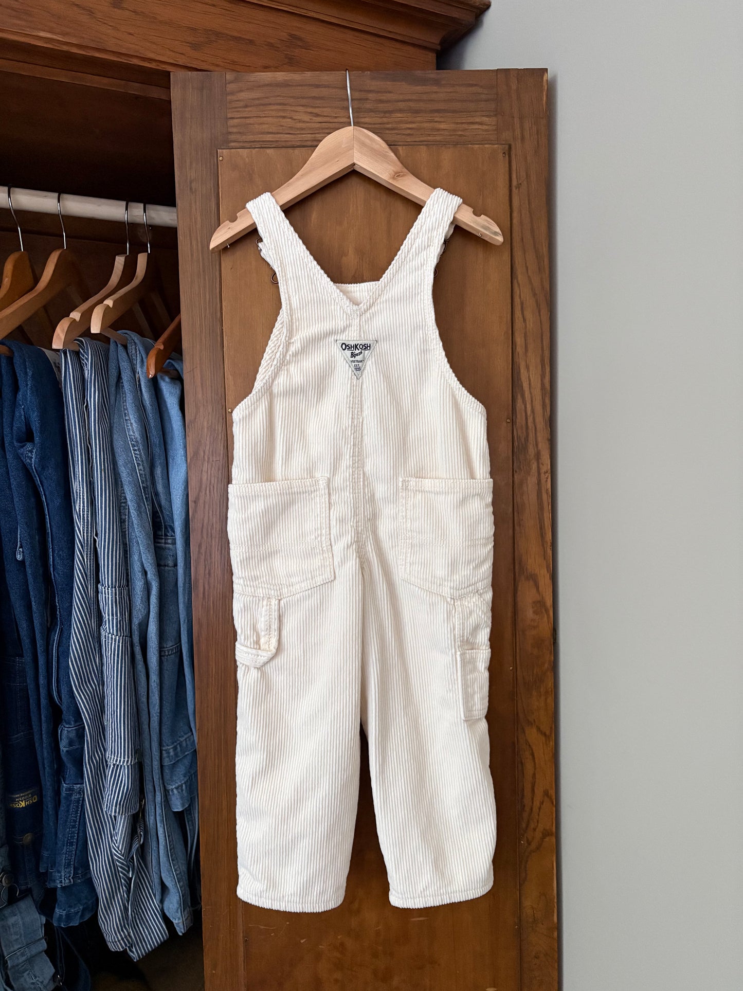 Salopette doublée en corduroy Oshkosh (2 ans)