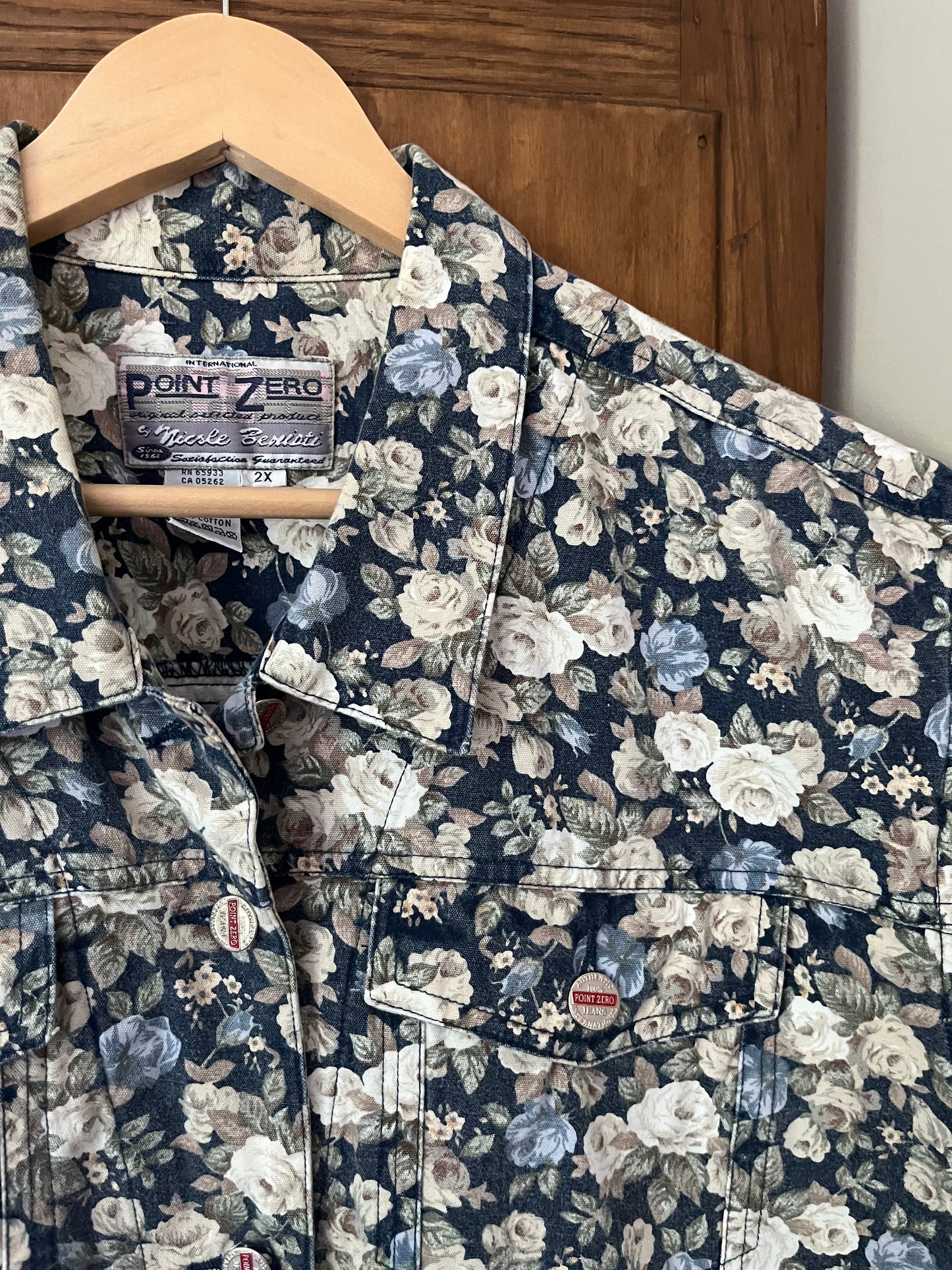 Manteau sans manches fleuri (Xxlarge)