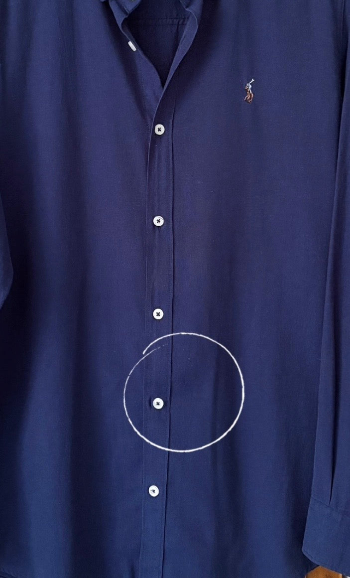 Chemise Ralph Lauren marine (Large) *Telle quelle