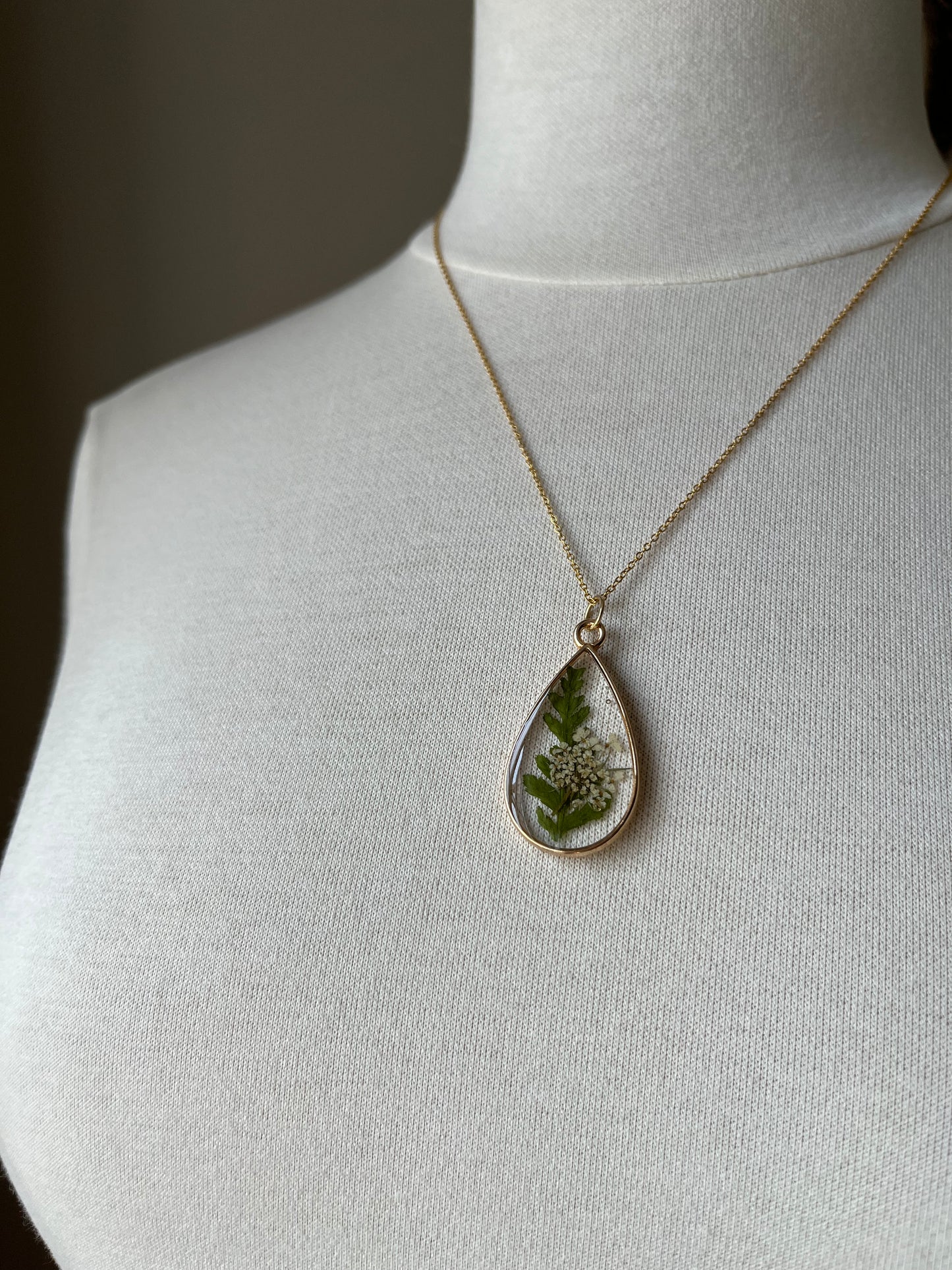 Collier fleurs séchées