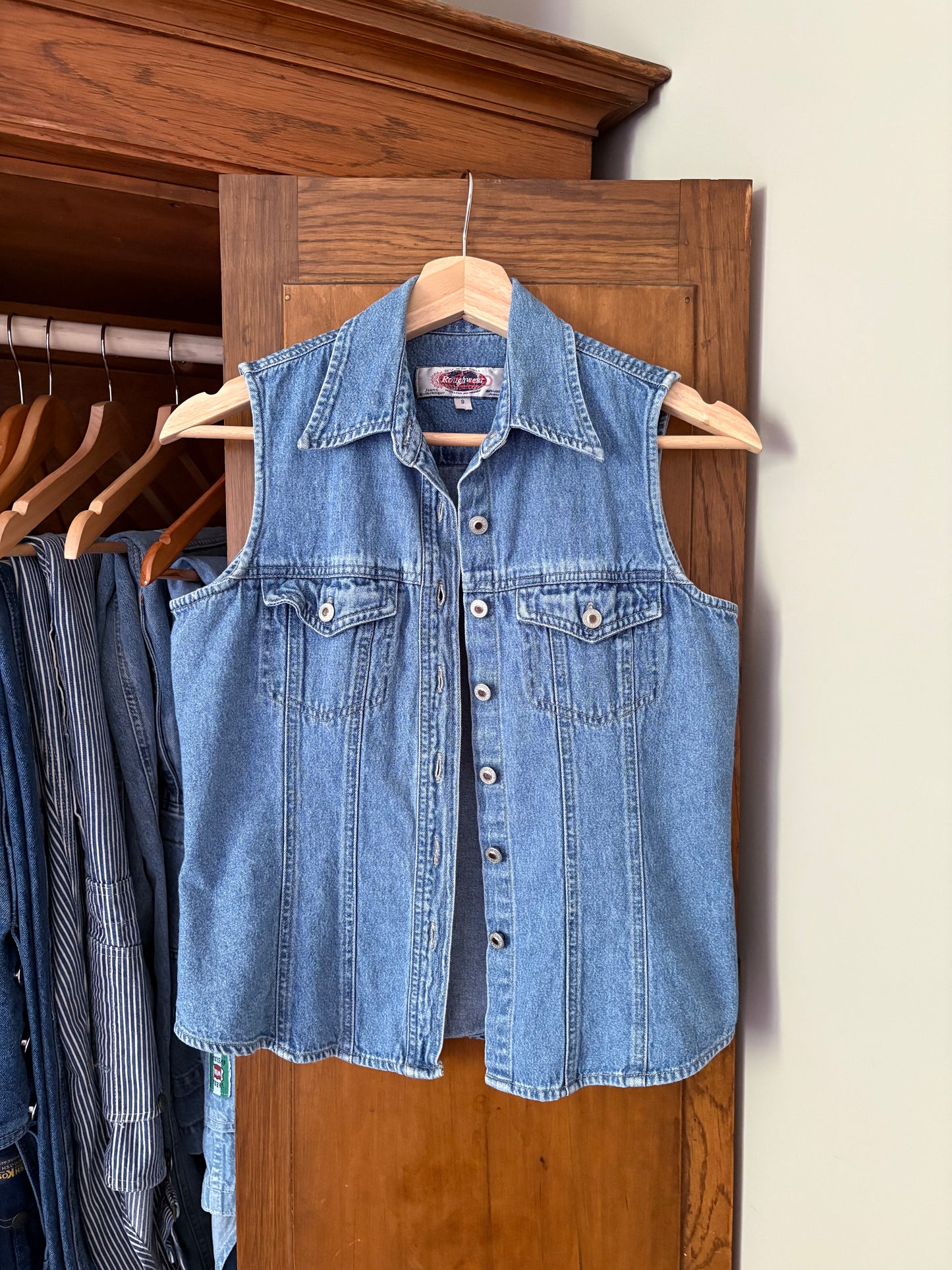 Chemise sans manches en denim (Xs/S)