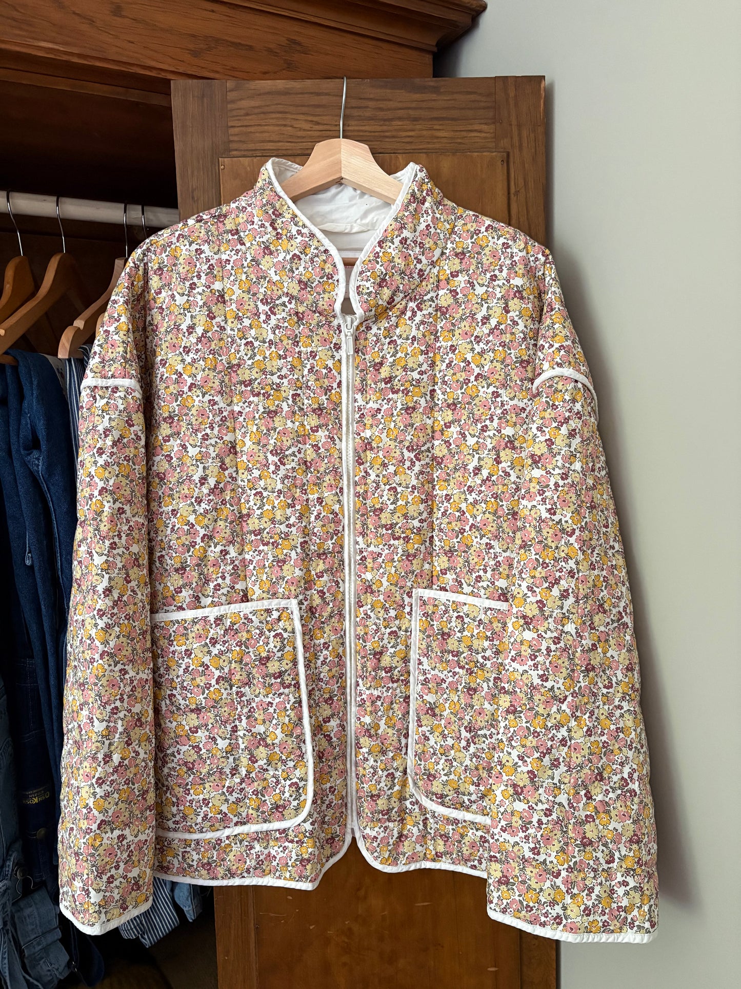 Manteau fleurie Matelassé (Xxlarge)