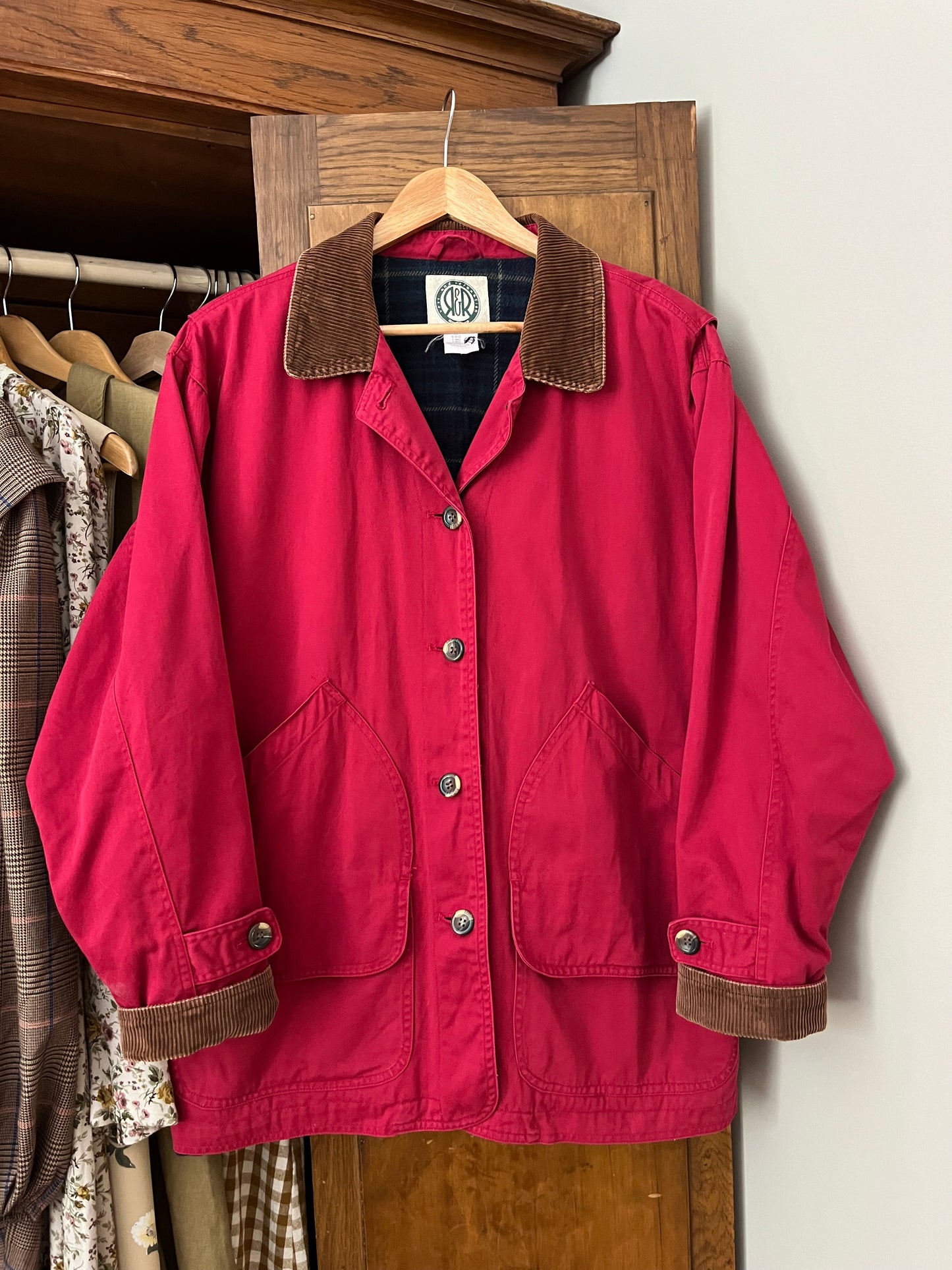 Manteau barn coat rouge (Médium)