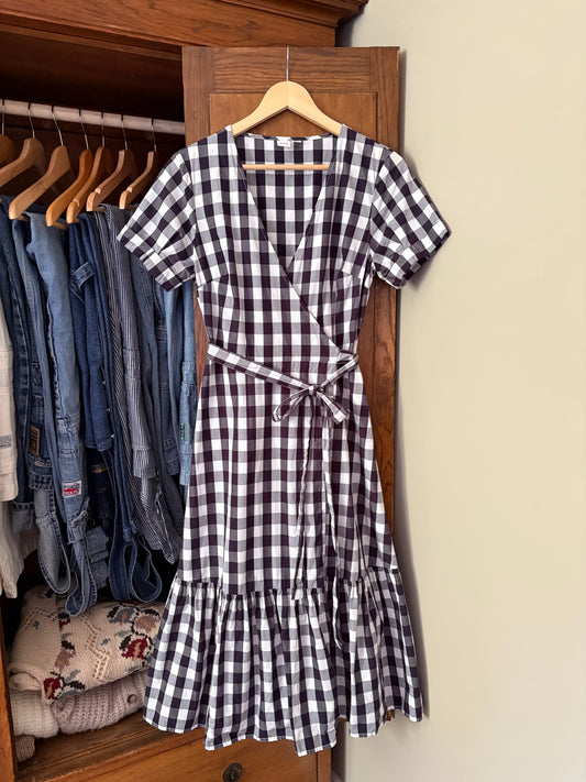 Robe cache cœur vichy bleu GAP (Small)