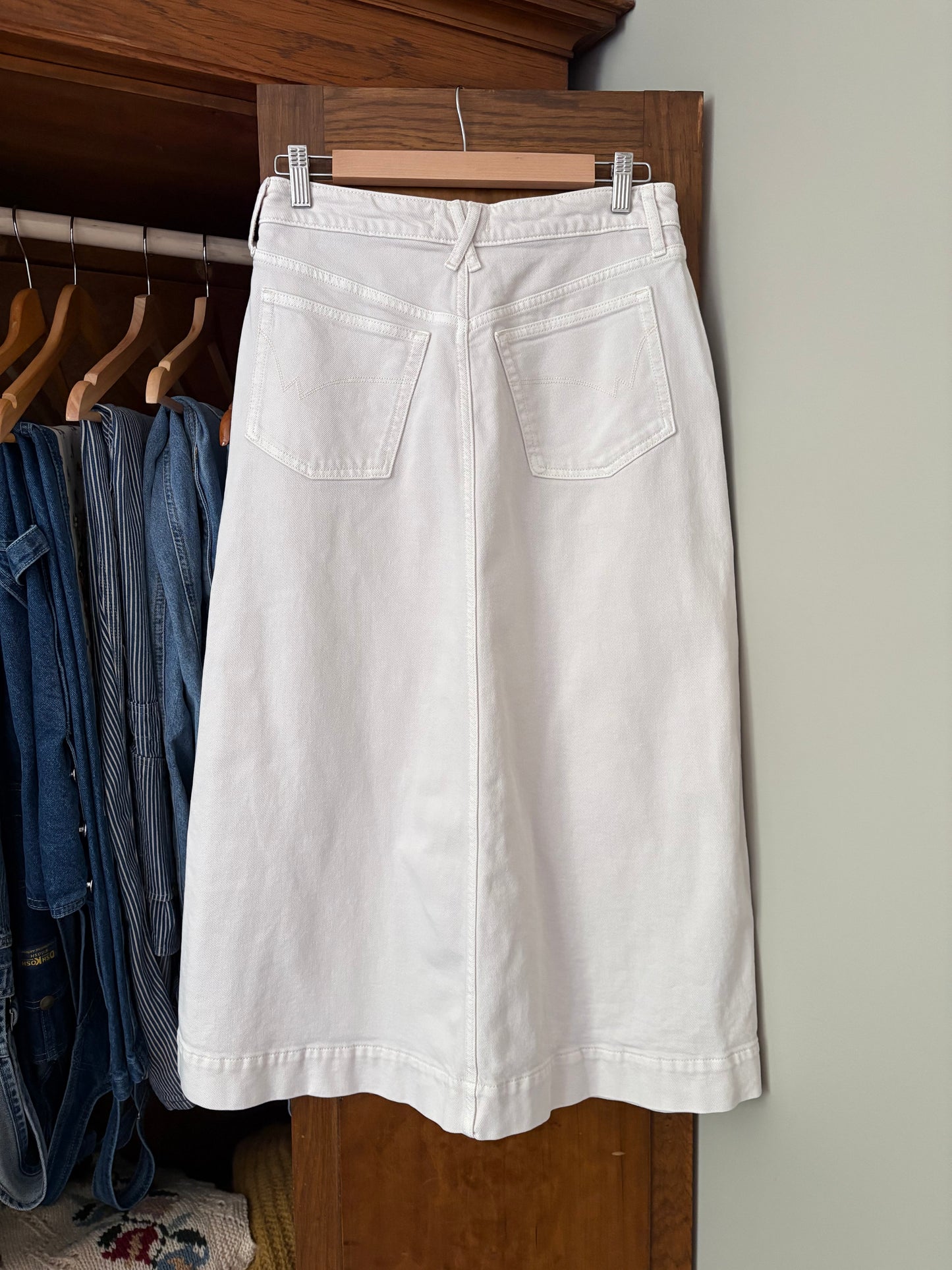 Jupe crème en denim (S/M)