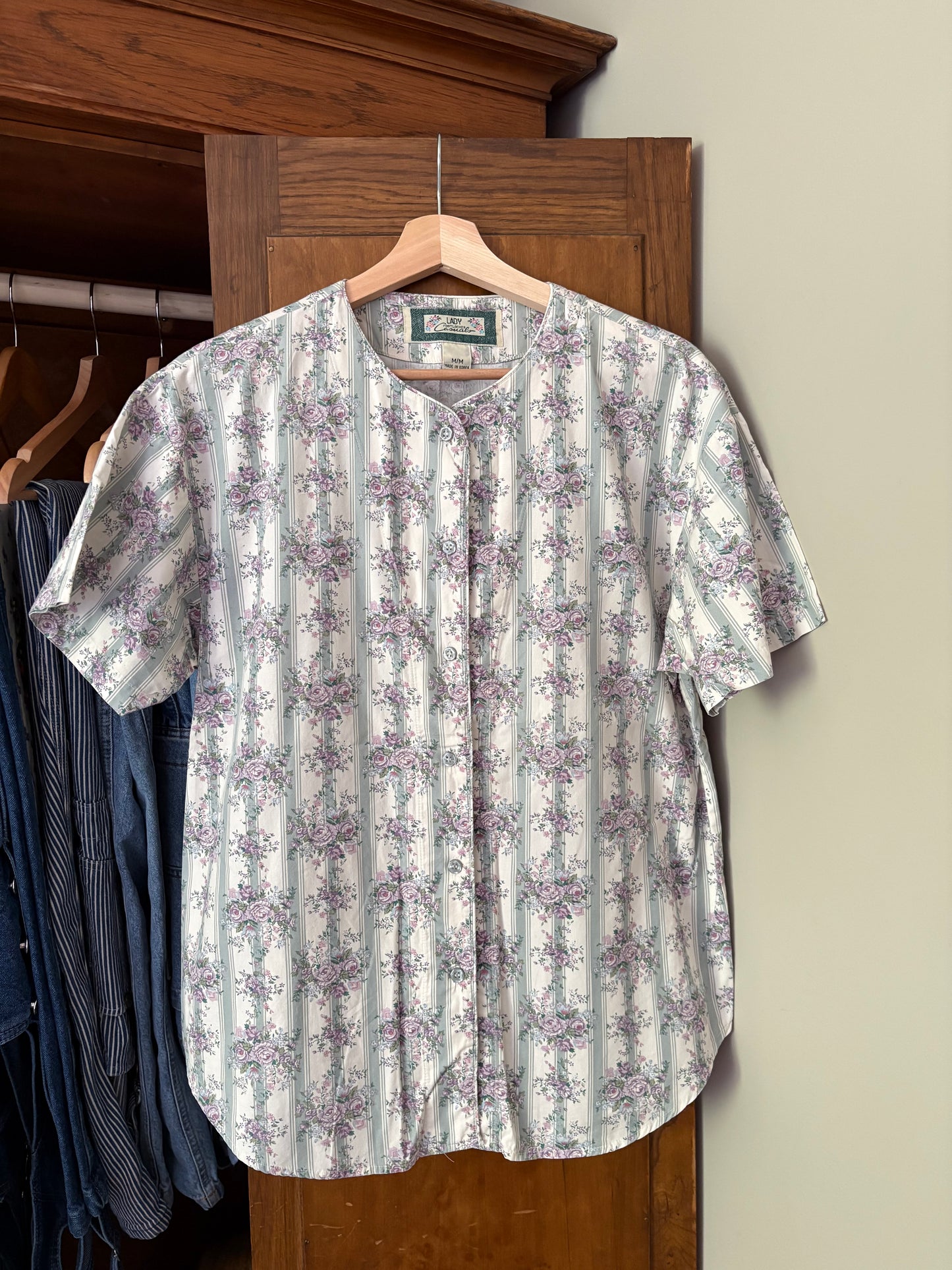 Chemise fleurie vintage (Médium)