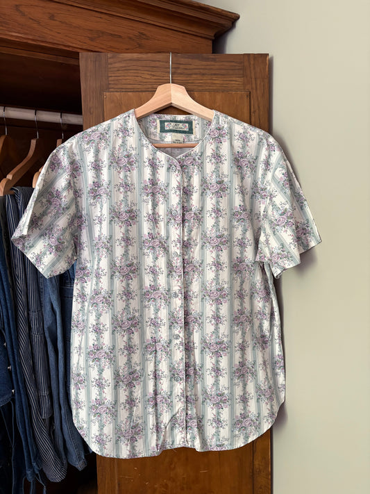 Chemise fleurie vintage (Médium)