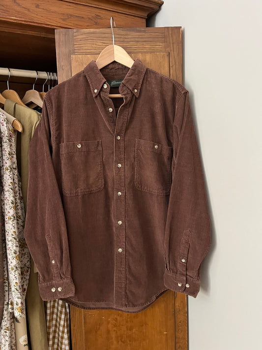 Chemise brune en corduroy (Médium)