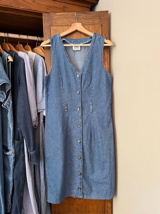 Robe en denim vintage (Médium)