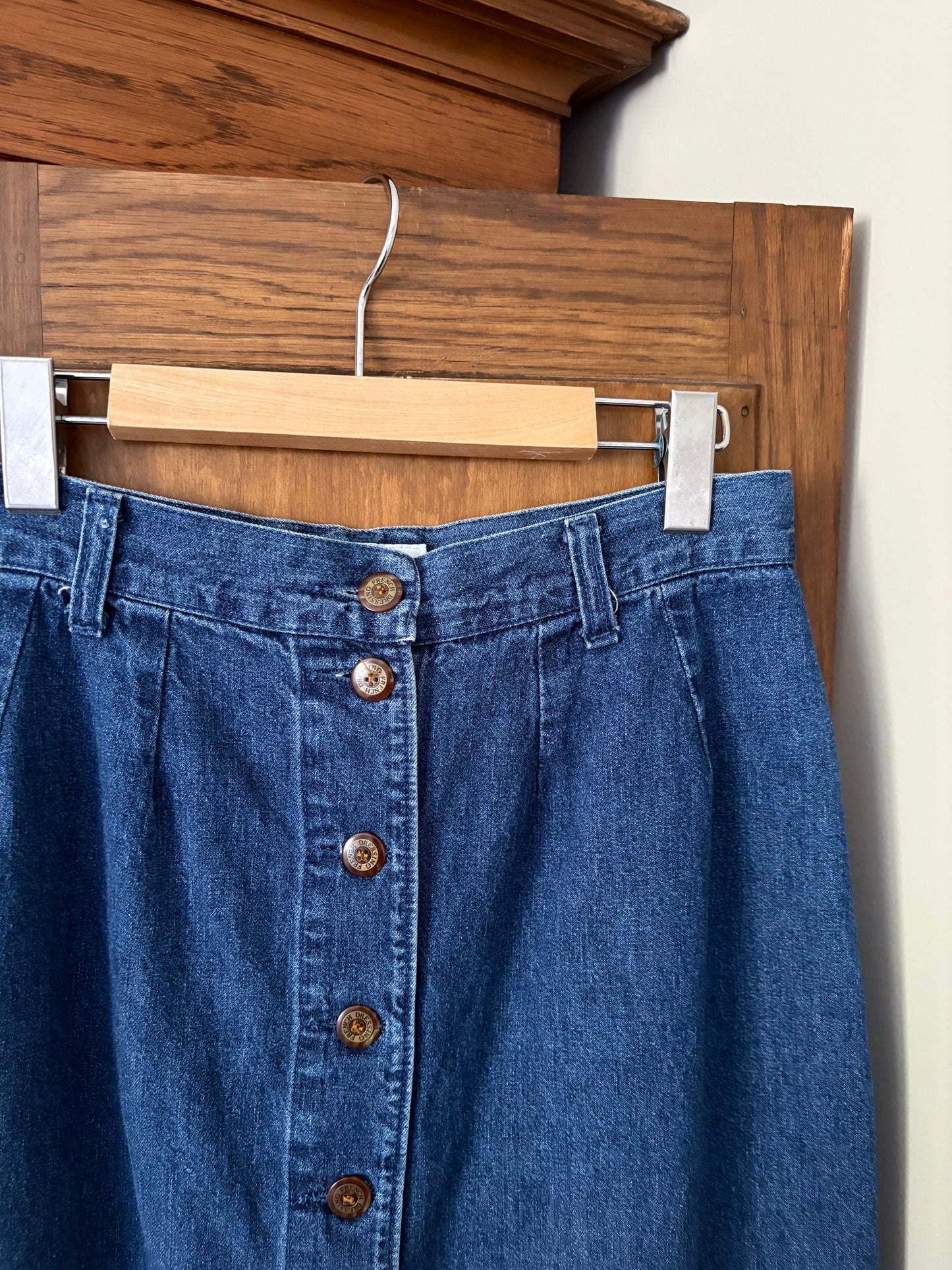 Jupe longue en denim vintage (Médium)