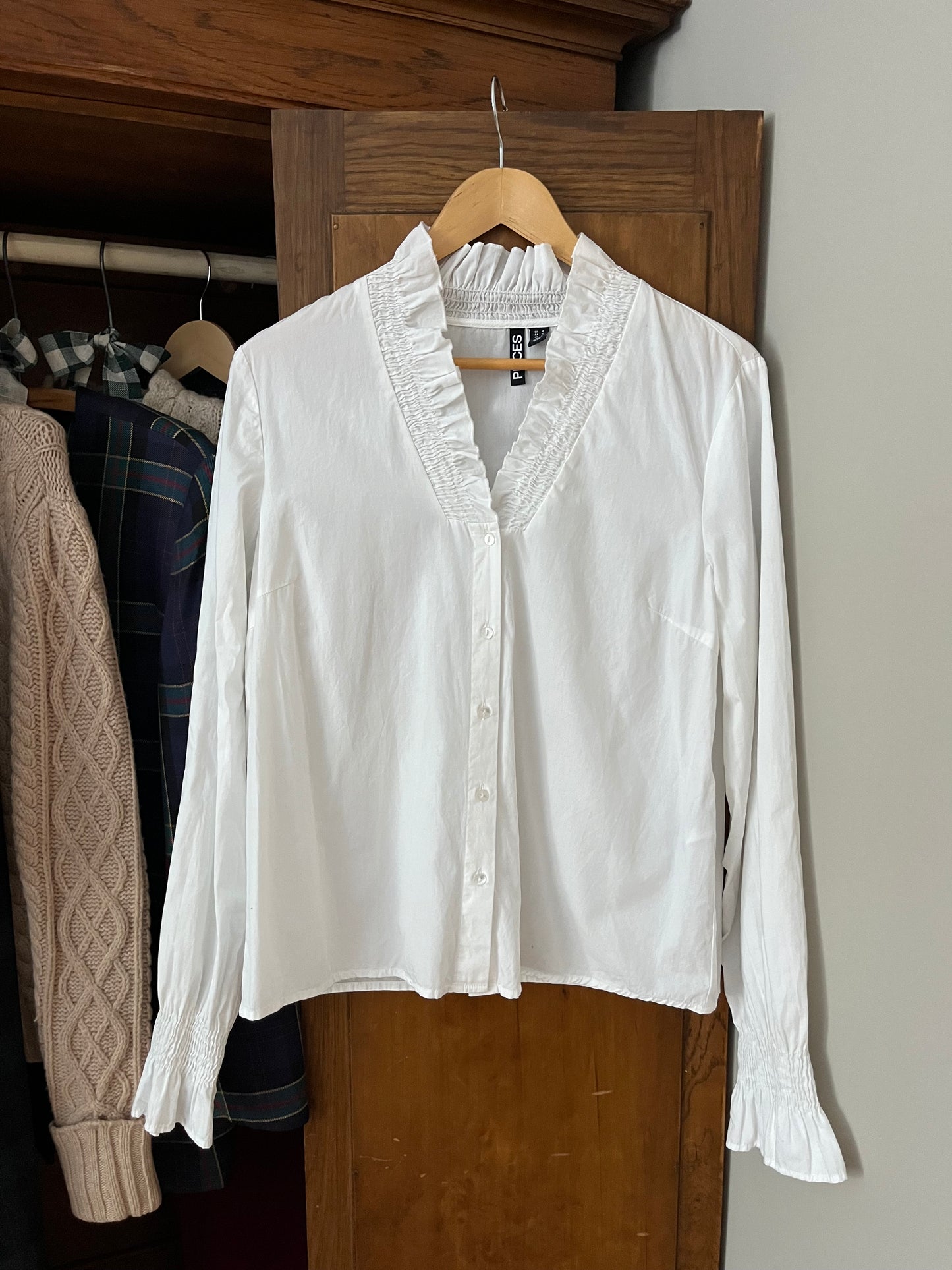 Chemise blanche Pieces (Médium)