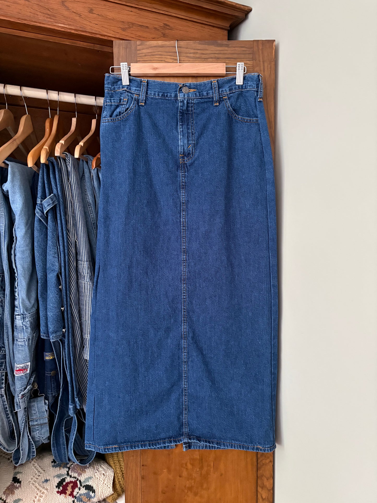 Jupe en denim vintage Levis (Médium) *Telle quelle