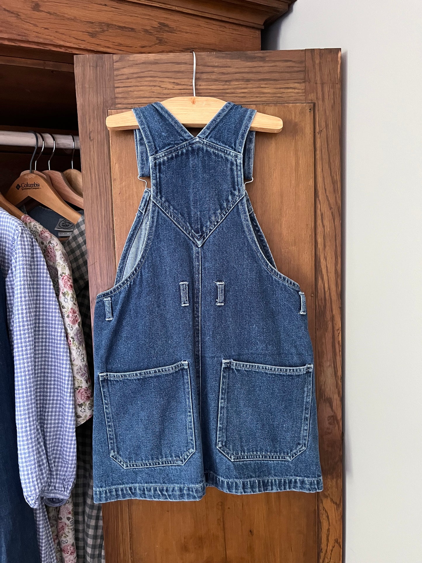 Robe salopette en denim (6 ans)