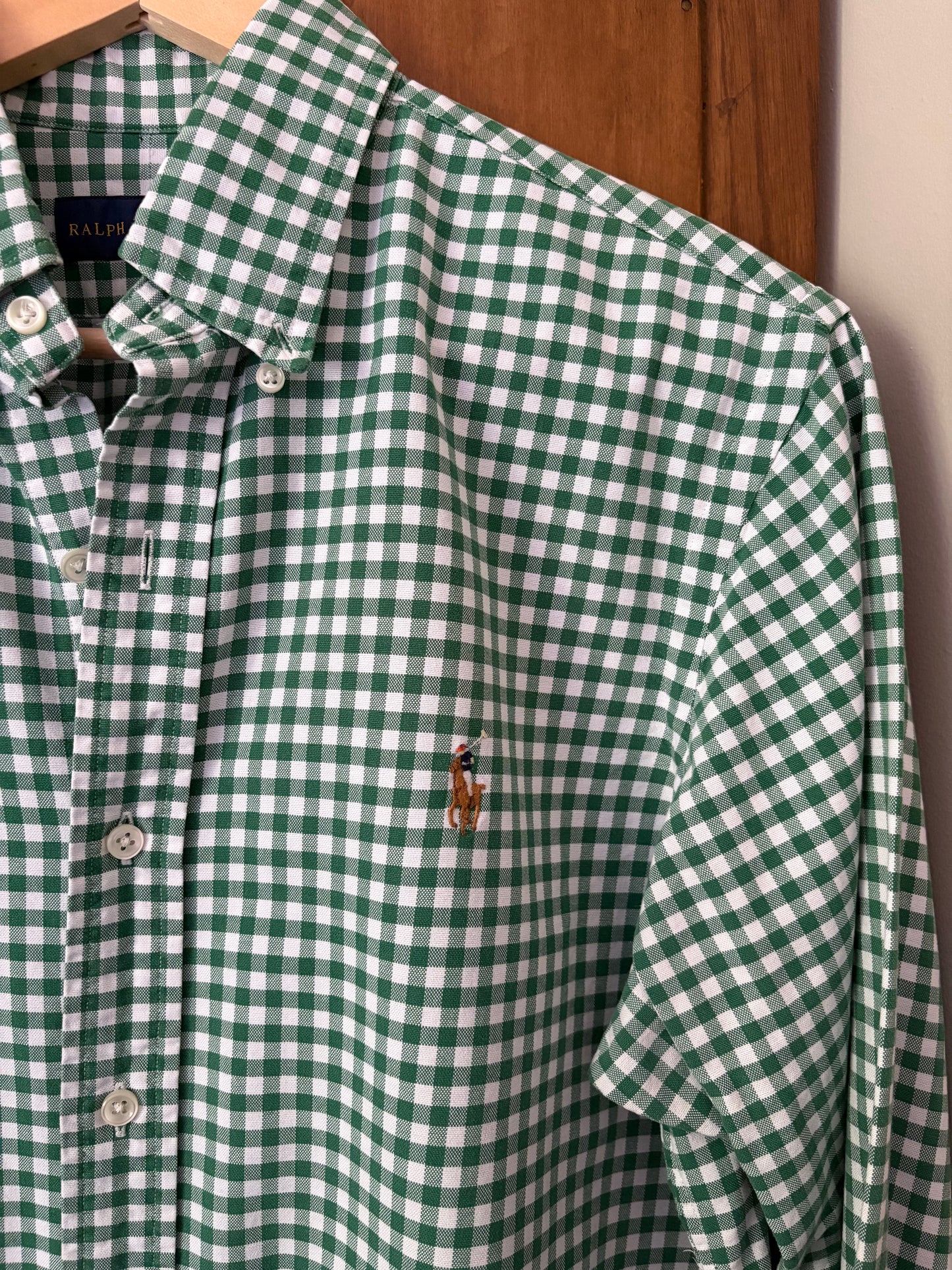 Chemise vichy vert Ralph Lauren (Médium)