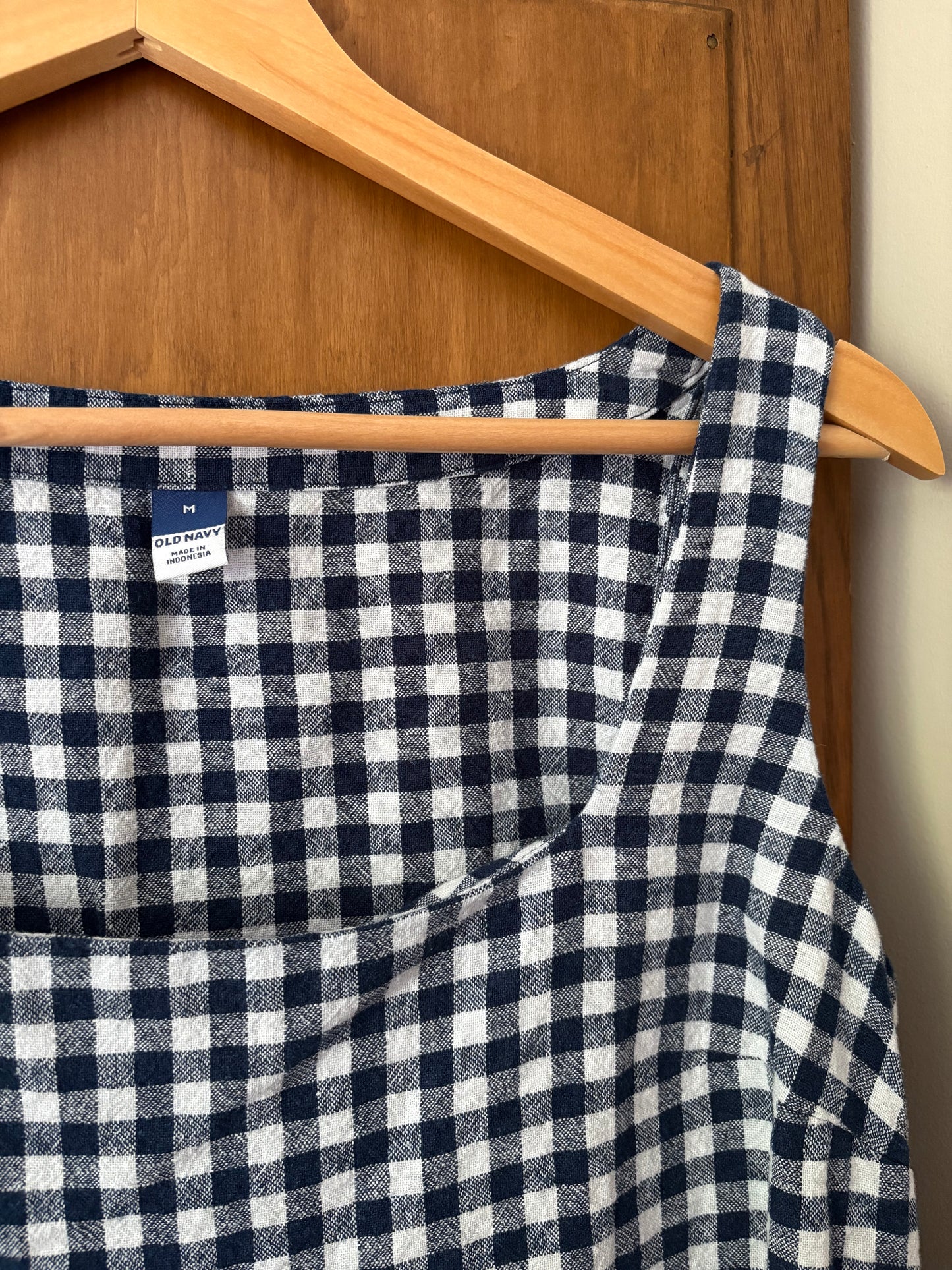 Camisole Vichy marine (Medium)