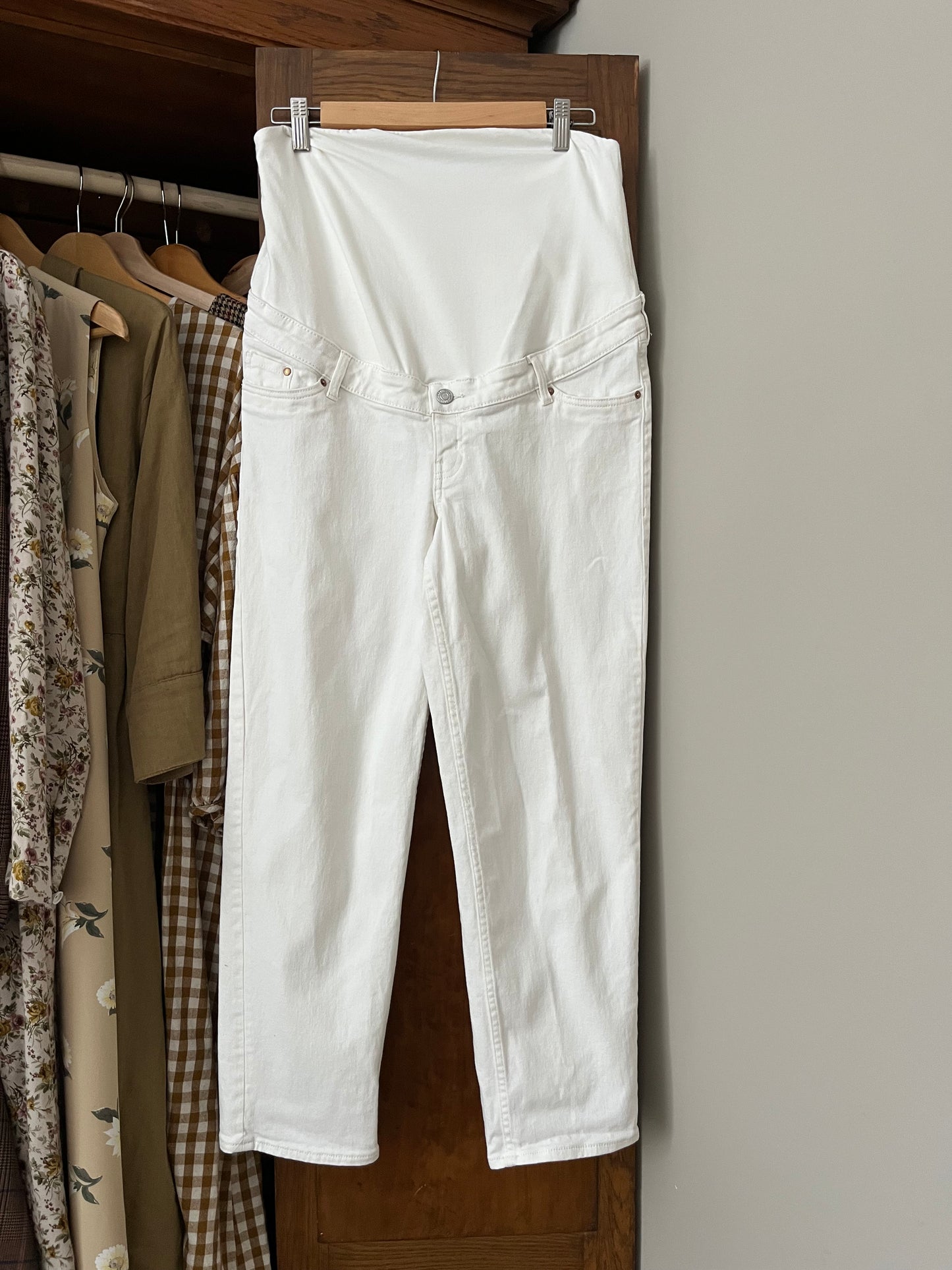 Jeans blanche maternité H&M (S/M)