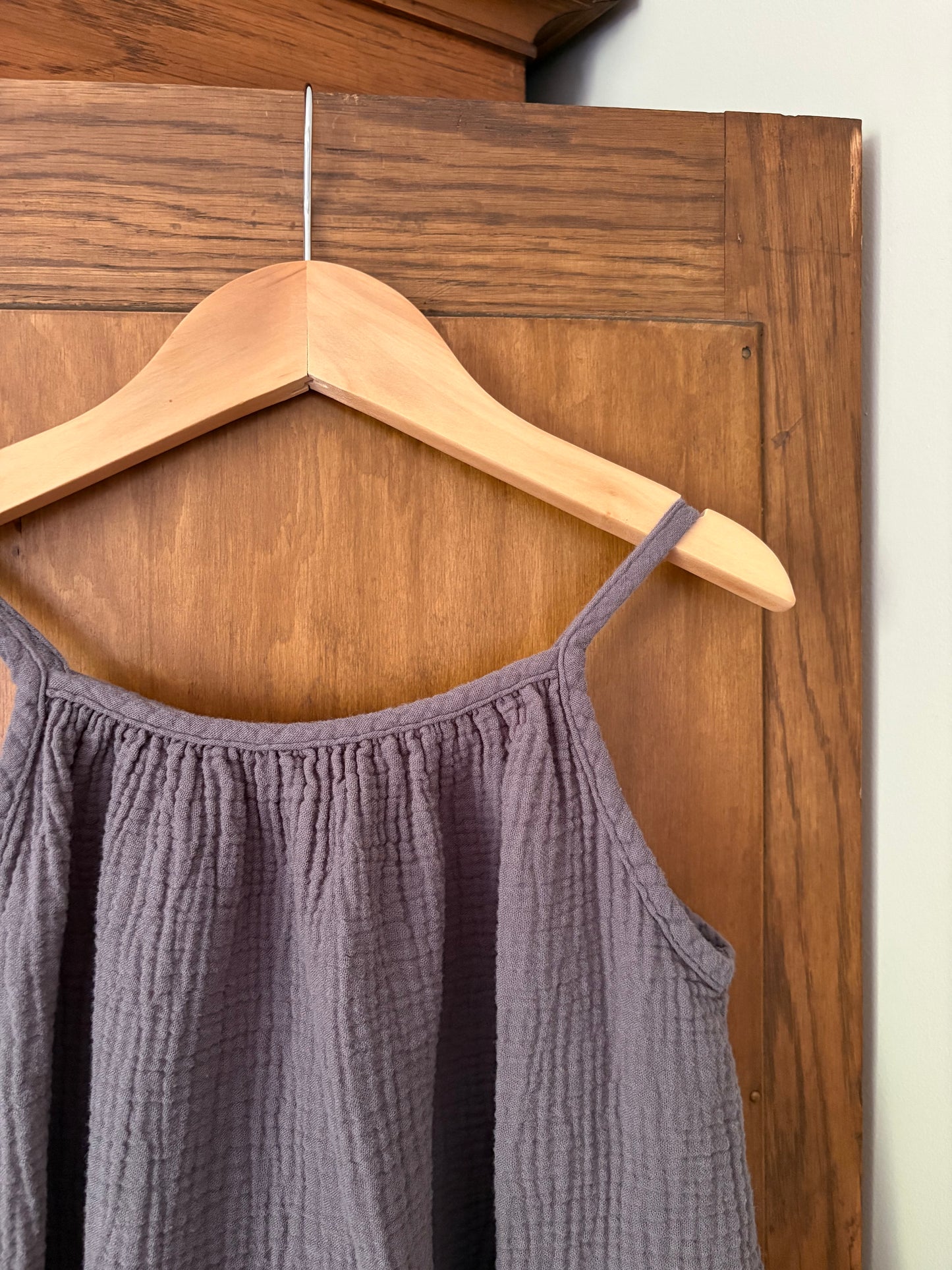 Robe en mousseline grise H&M (5 ans)