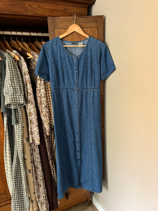 Robe maxi en denim (M/L)