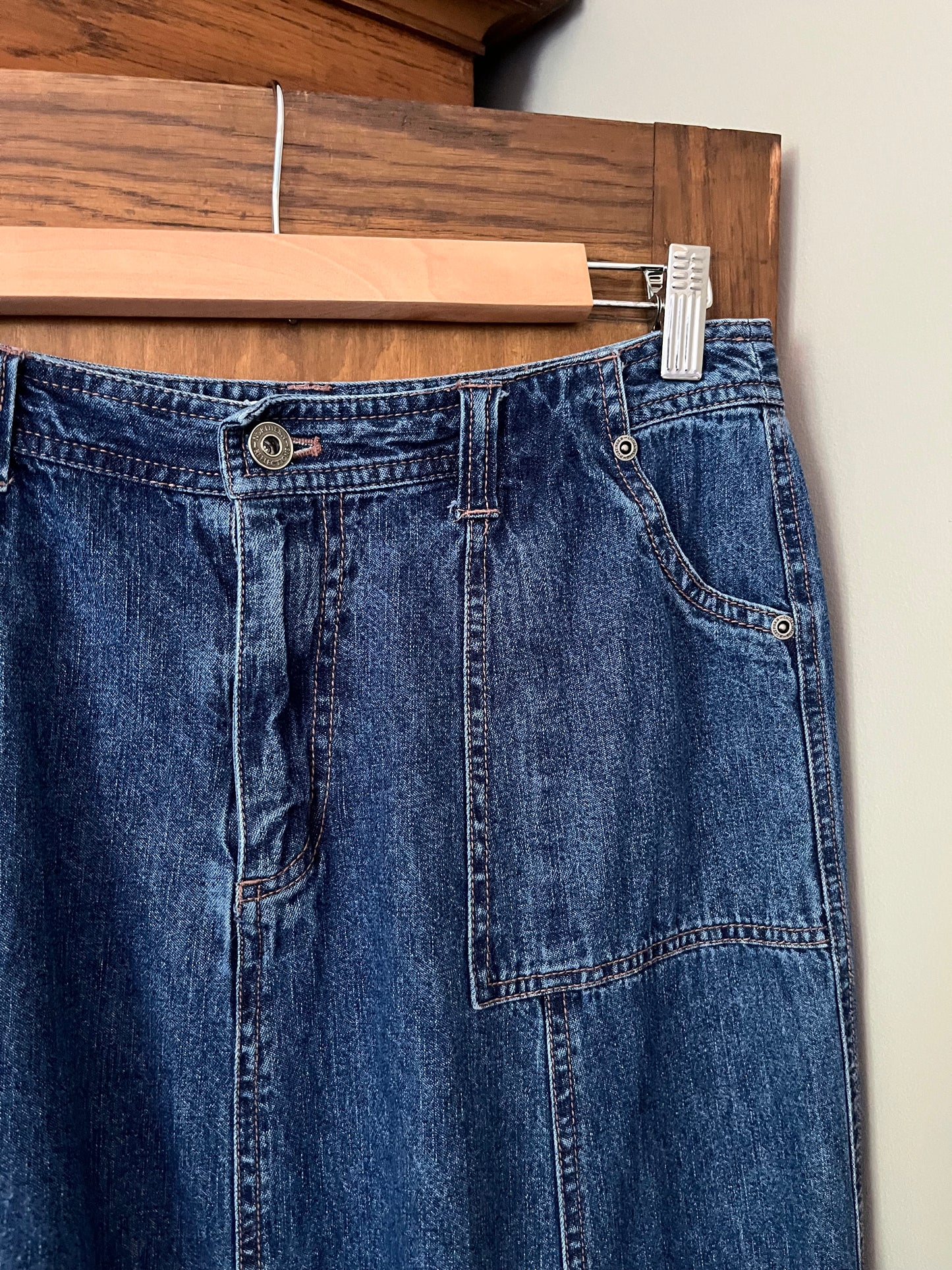 Jupe longue en denim (Médium)