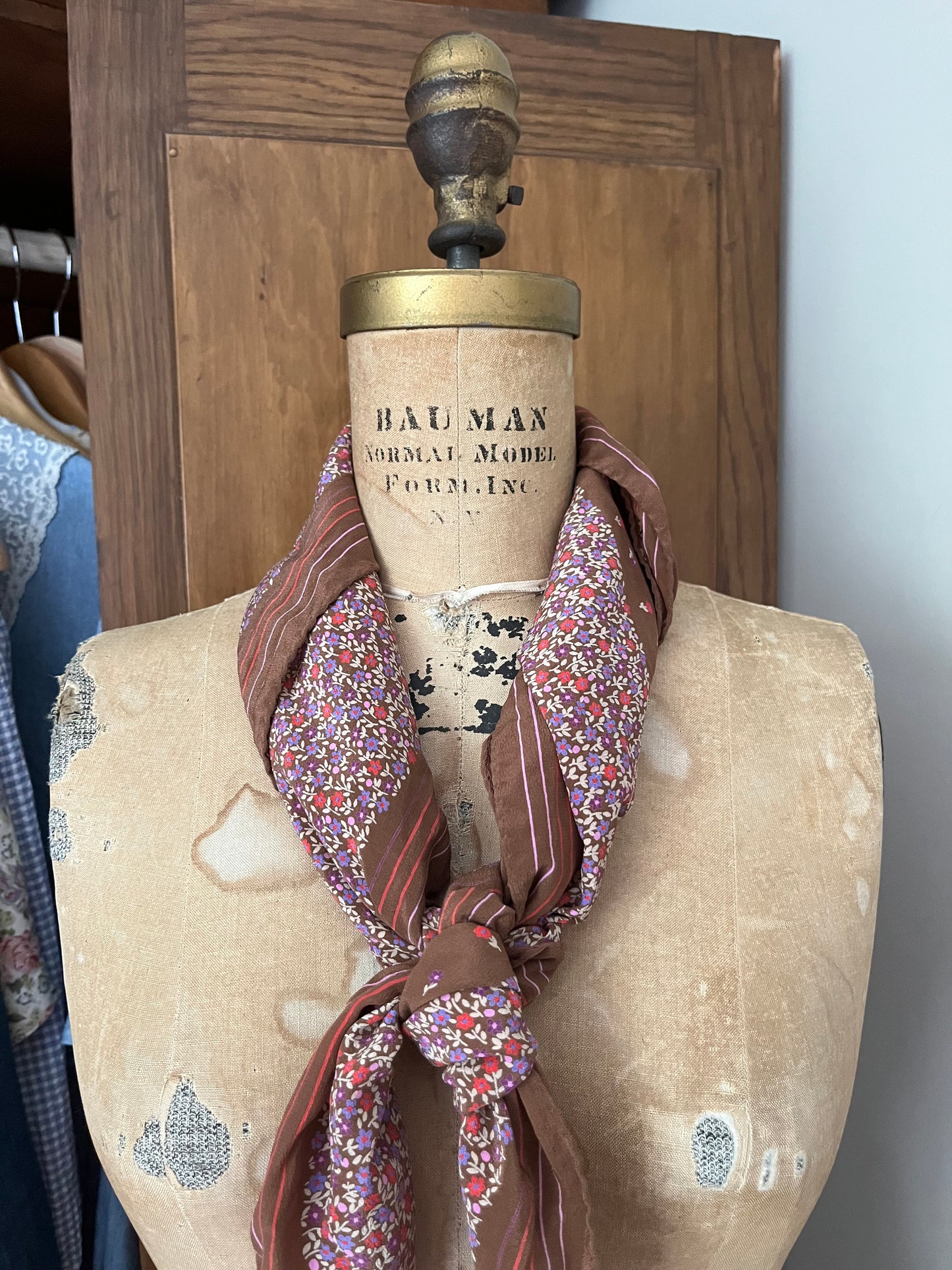 Grand foulard effet satin
