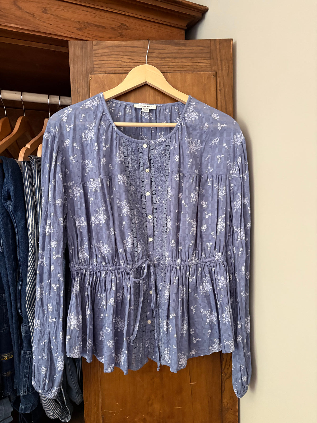Blouse fleurie American Eagle (M/L)