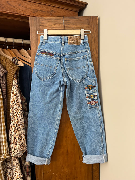 Jeans vintage avec patch (8 ans)