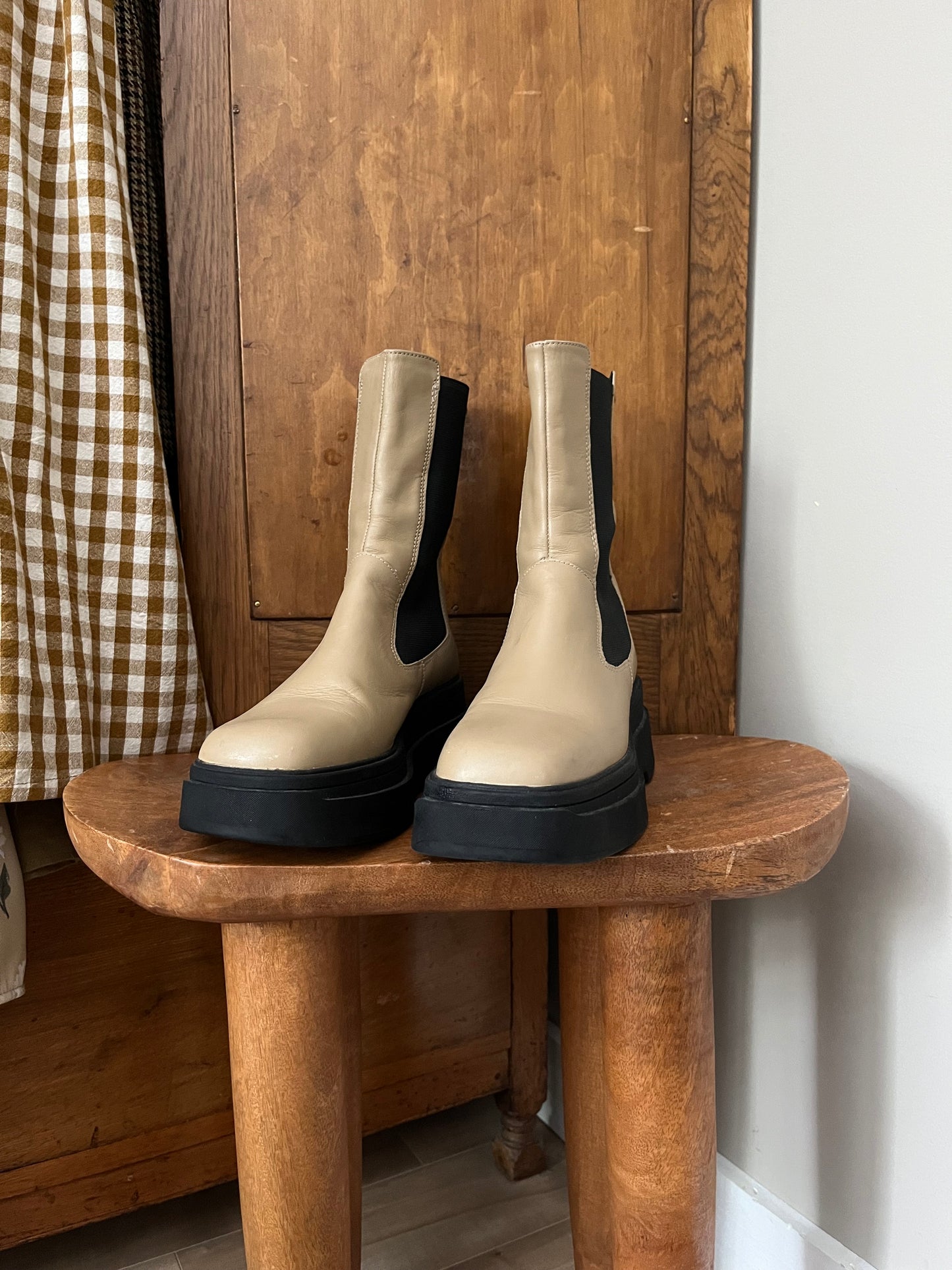 Bottes beige Vagabond (Pointure 6.5)