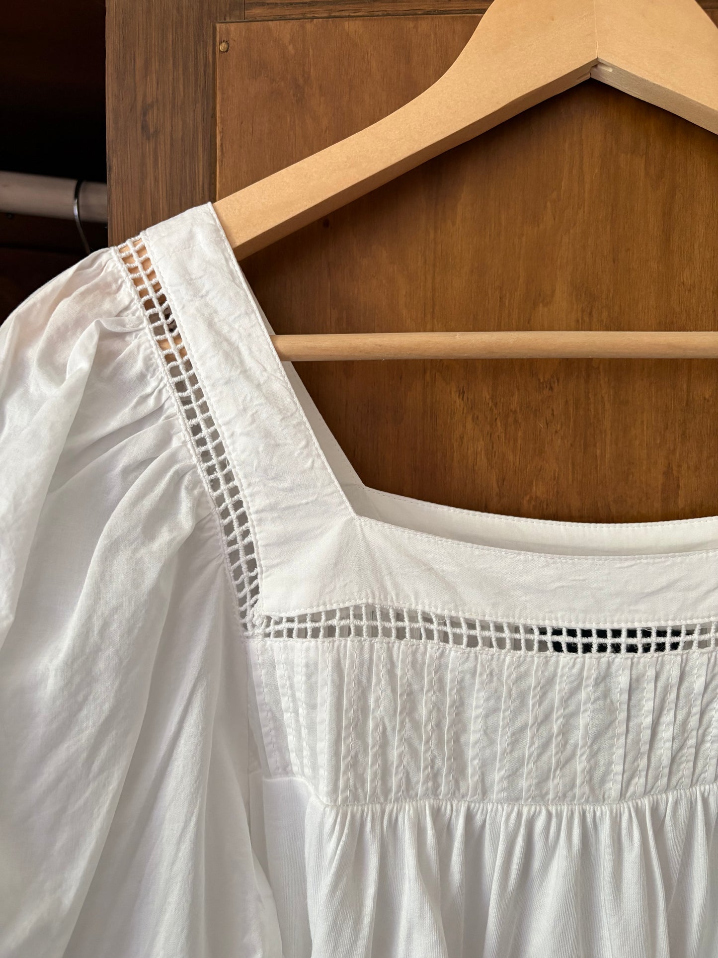 Haut blanc col carré Banana Republic (Xsmall)